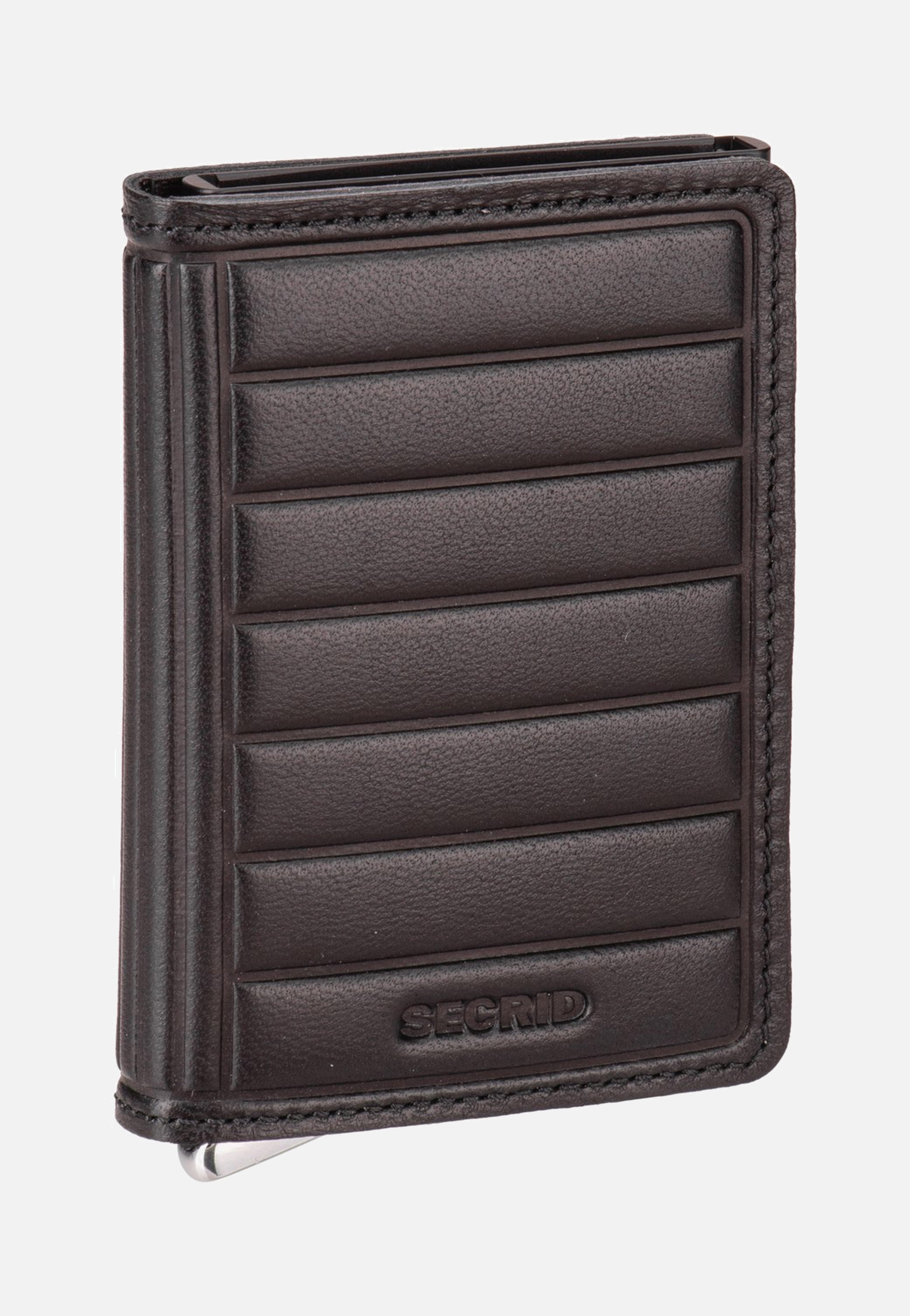 Secrid Slimwallet Emboss Lines Black+ Portemonnaie