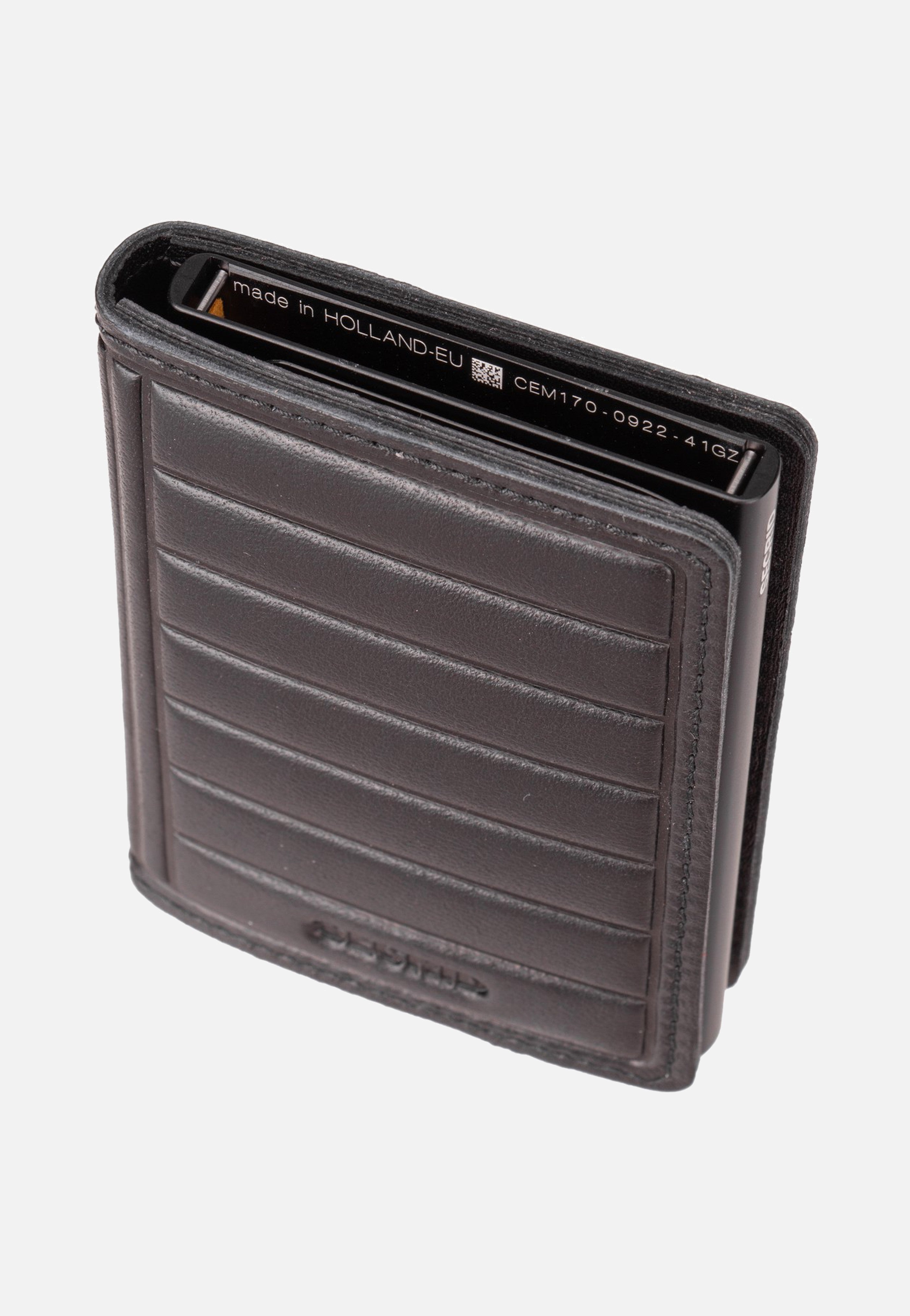 Secrid Slimwallet Emboss Lines Black+ Portemonnaie