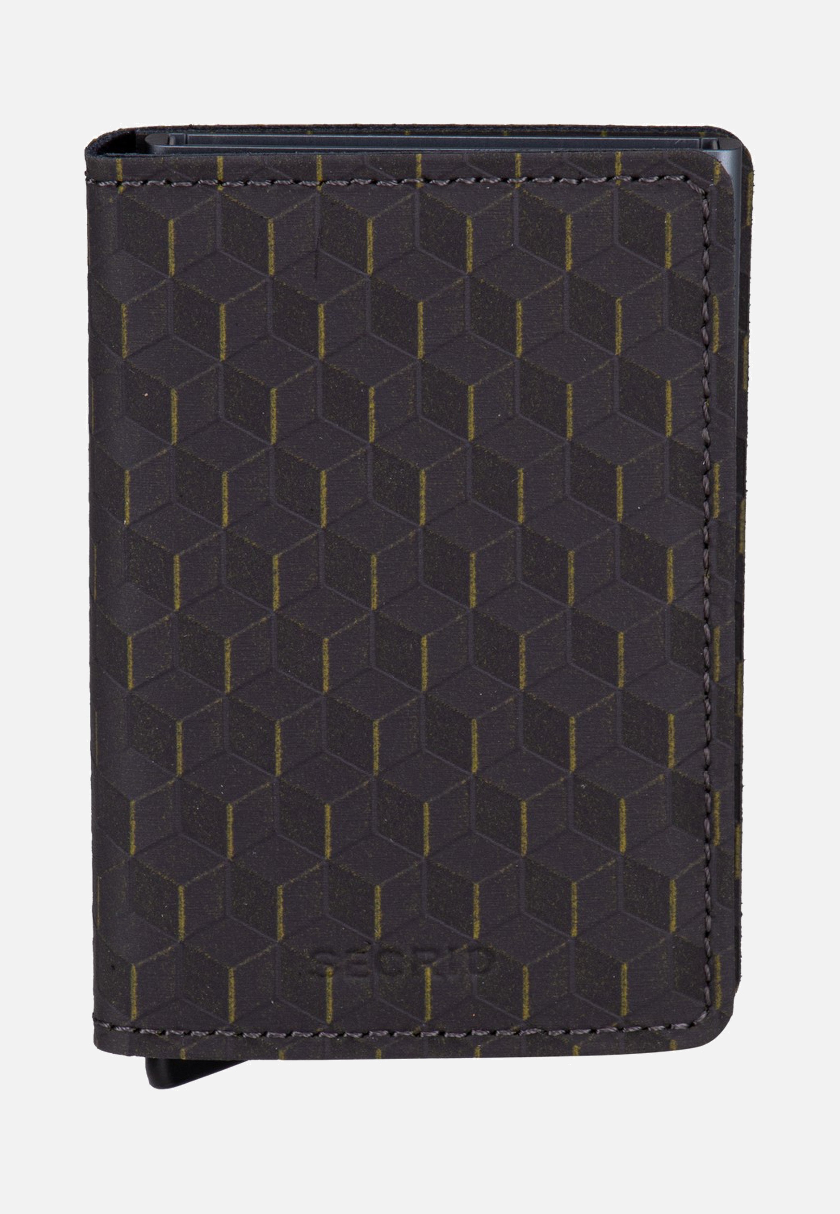 Secrid Slimwallet Optical Grey-Yellow Portemonnaie