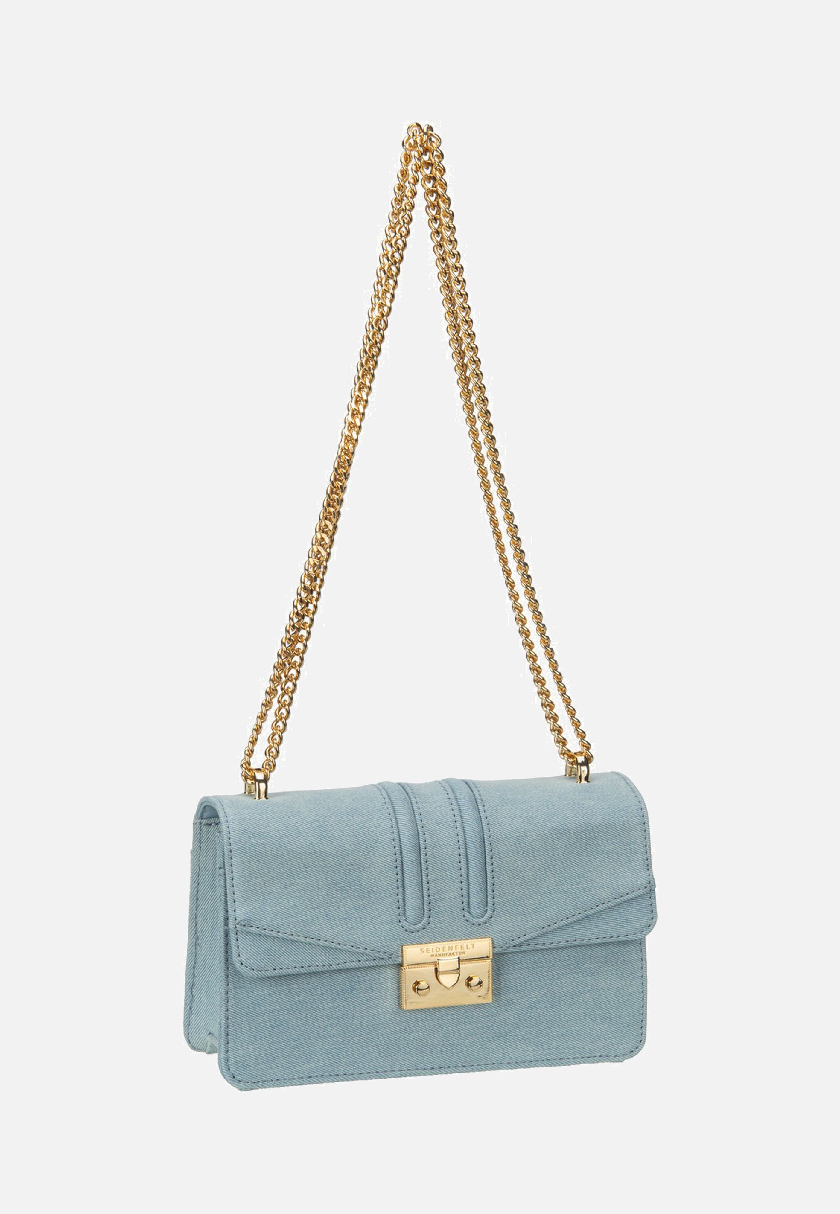 Seidenfelt - Roros East-West Denim In Blue - Evening Bag | Neutral-Image