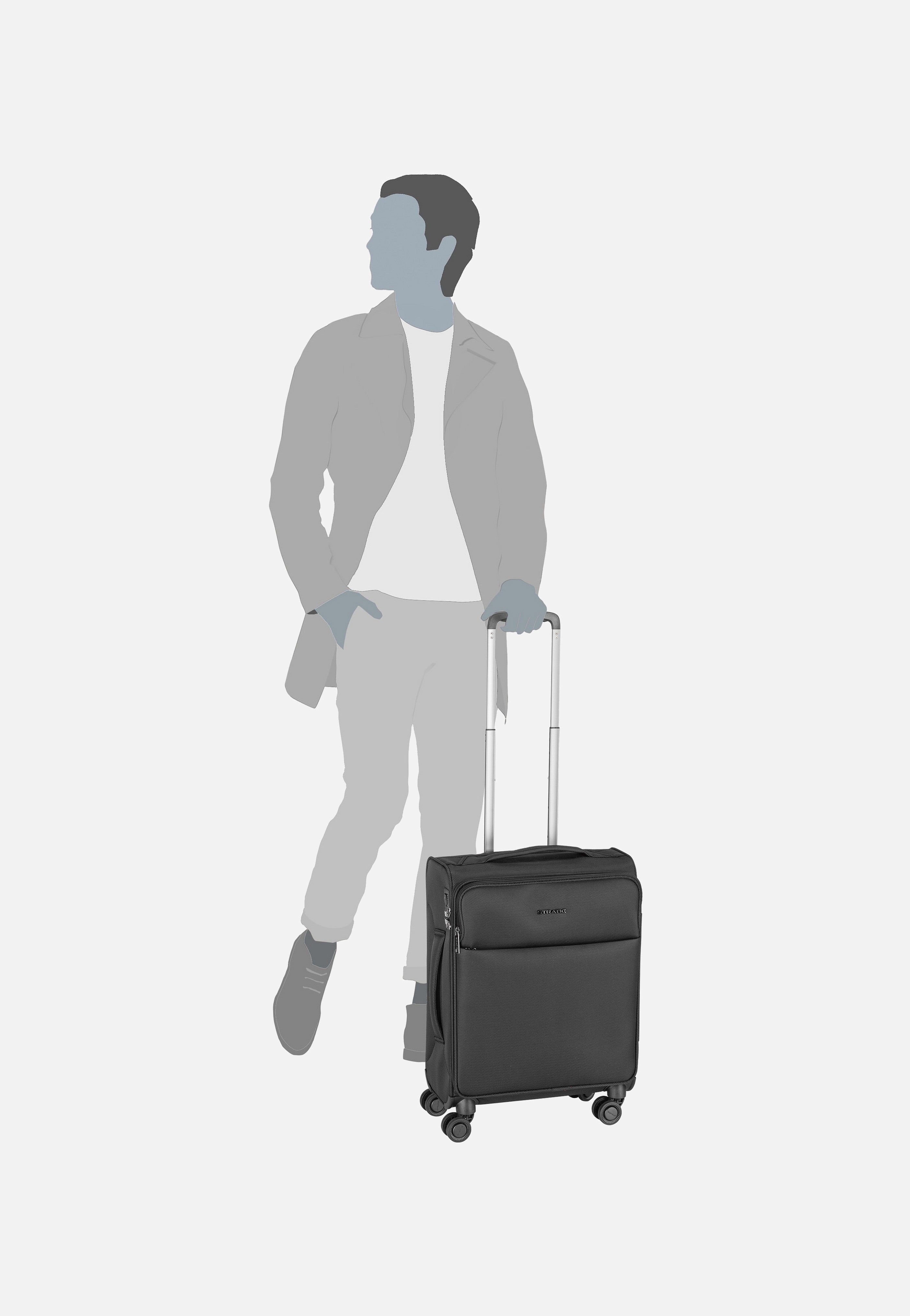 Stratic Stratic Light+ Trolley S Red Koffer