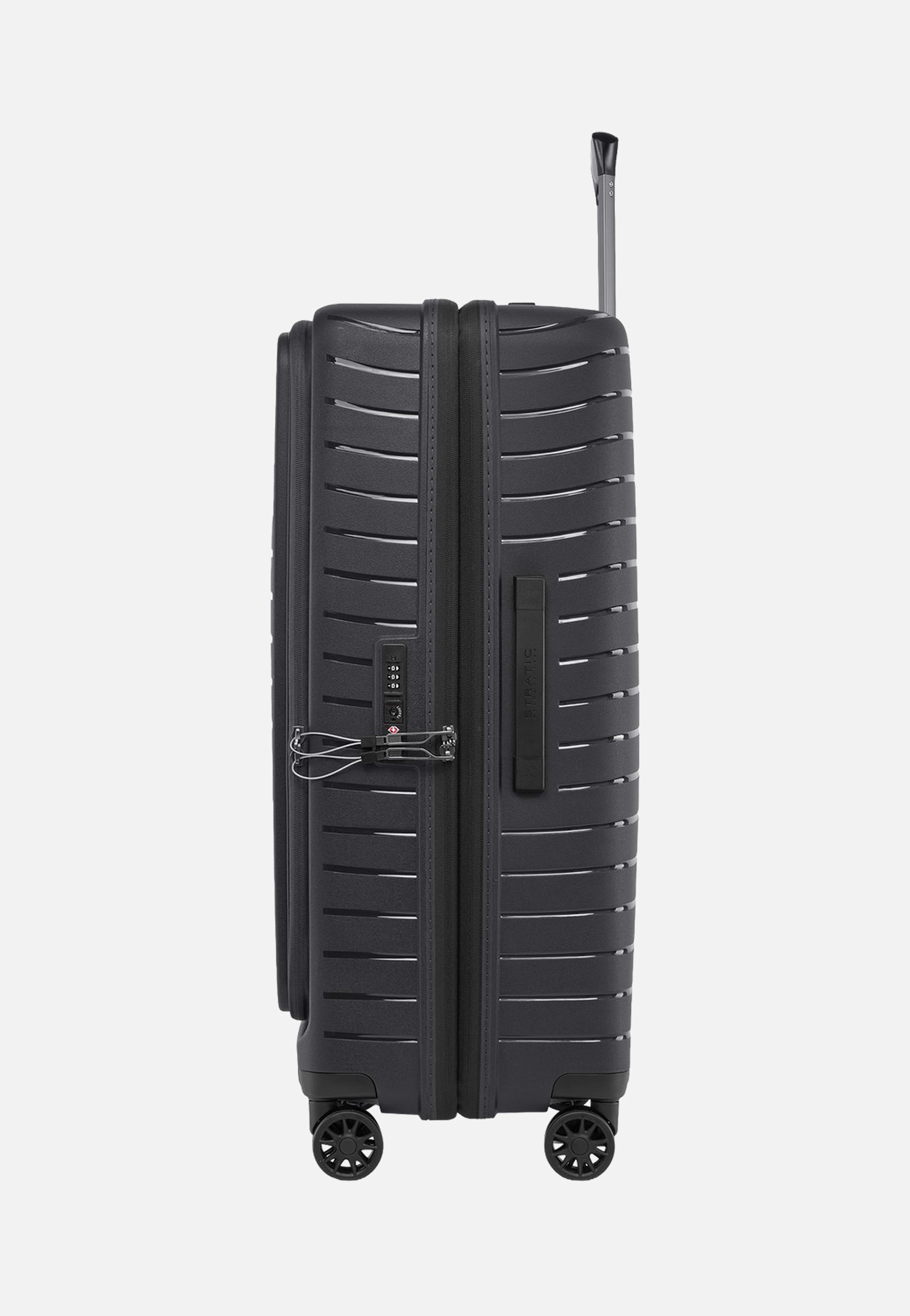 Stratic Novium ML Trolley L Black Suitcase