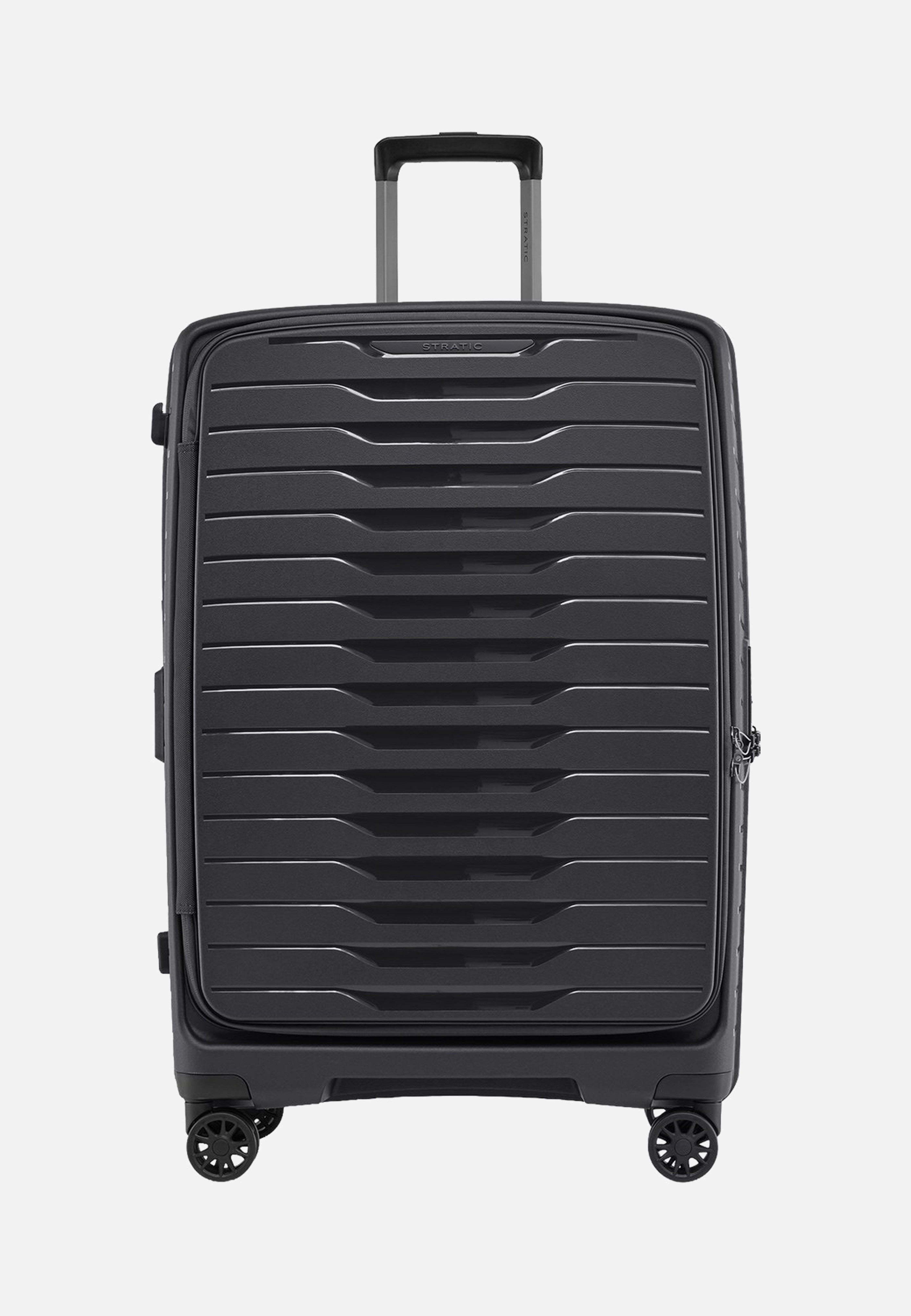 Stratic Novium ML Trolley L Black Suitcase