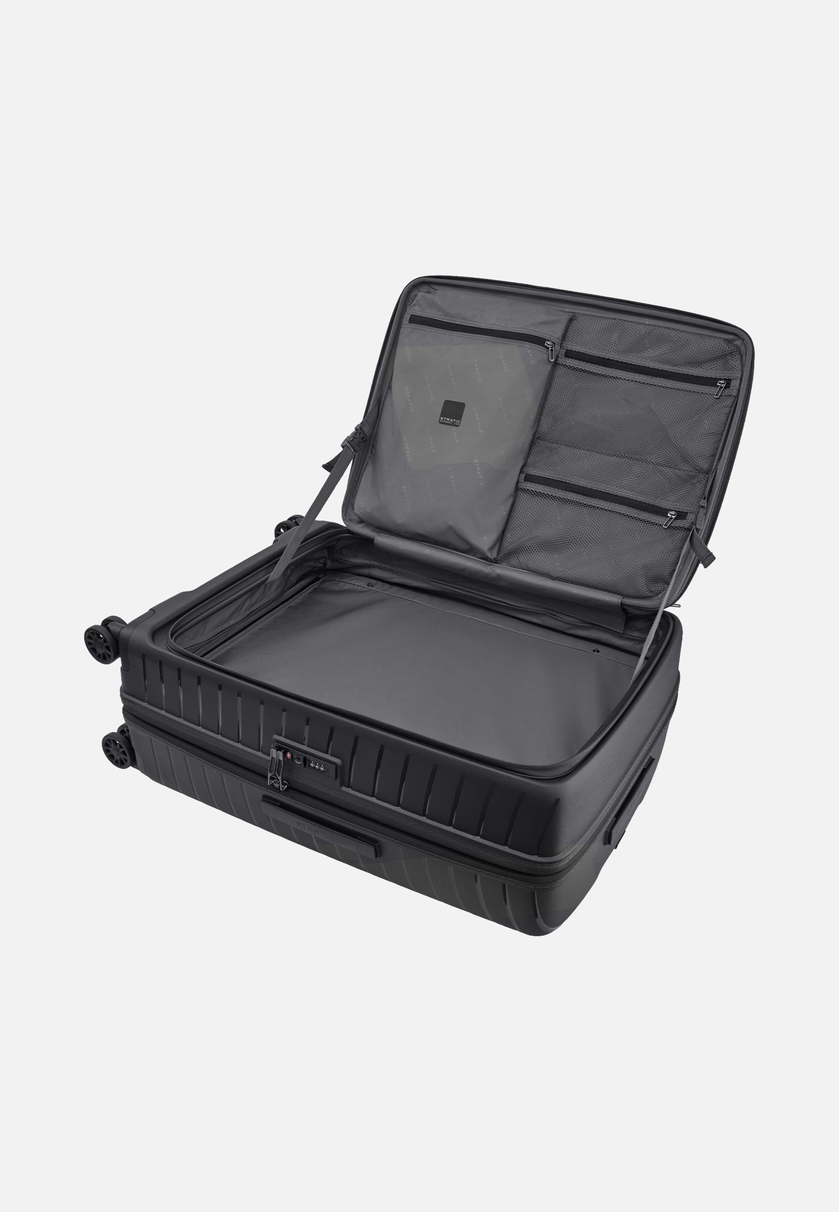 Stratic Novium ML Trolley L Black Suitcase