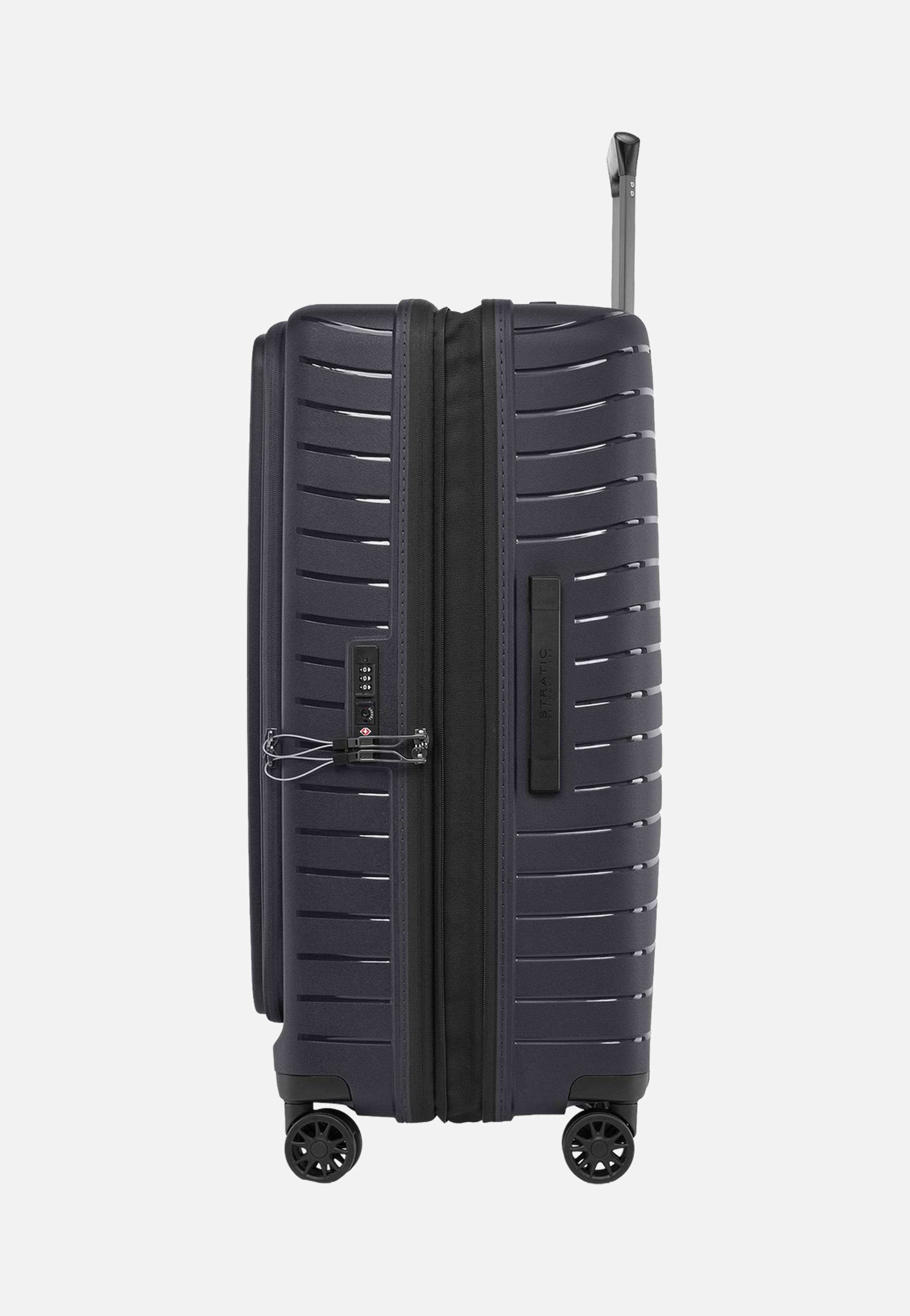 Stratic Novium ML Trolley L Black Suitcase