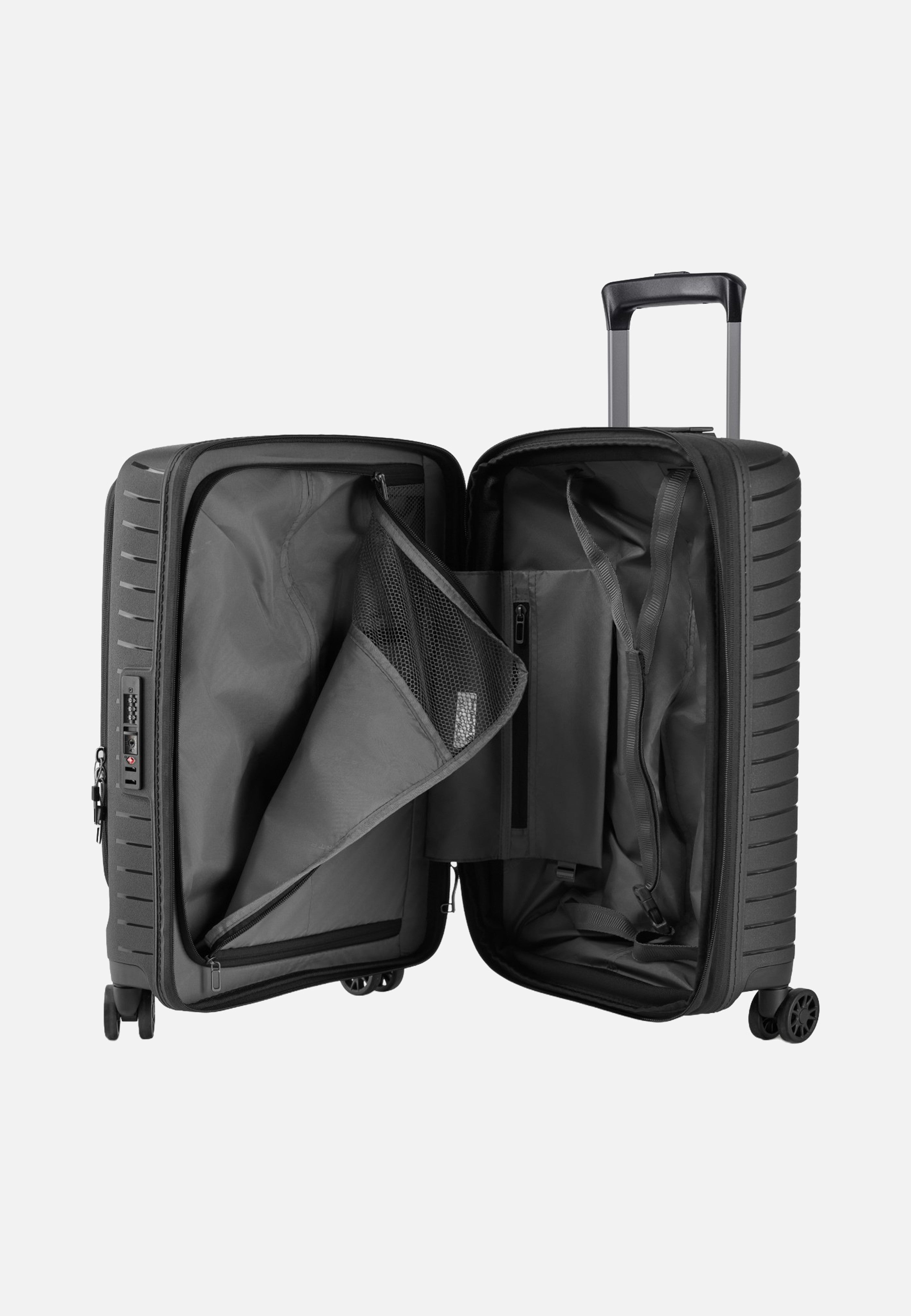 Stratic Novium ML Trolley S Black Suitcase