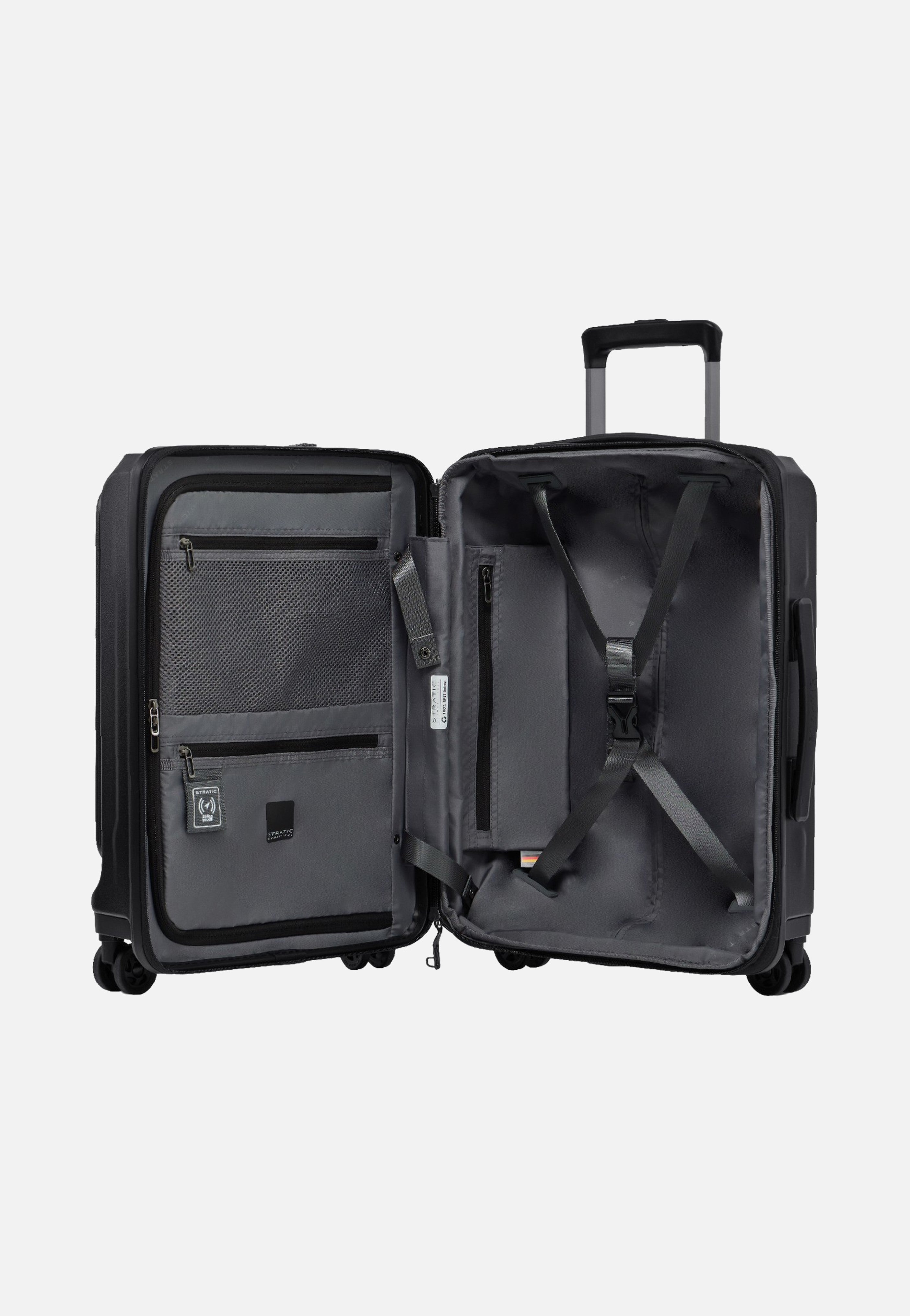 Stratic Phoenix ML Trolley S Black Suitcase