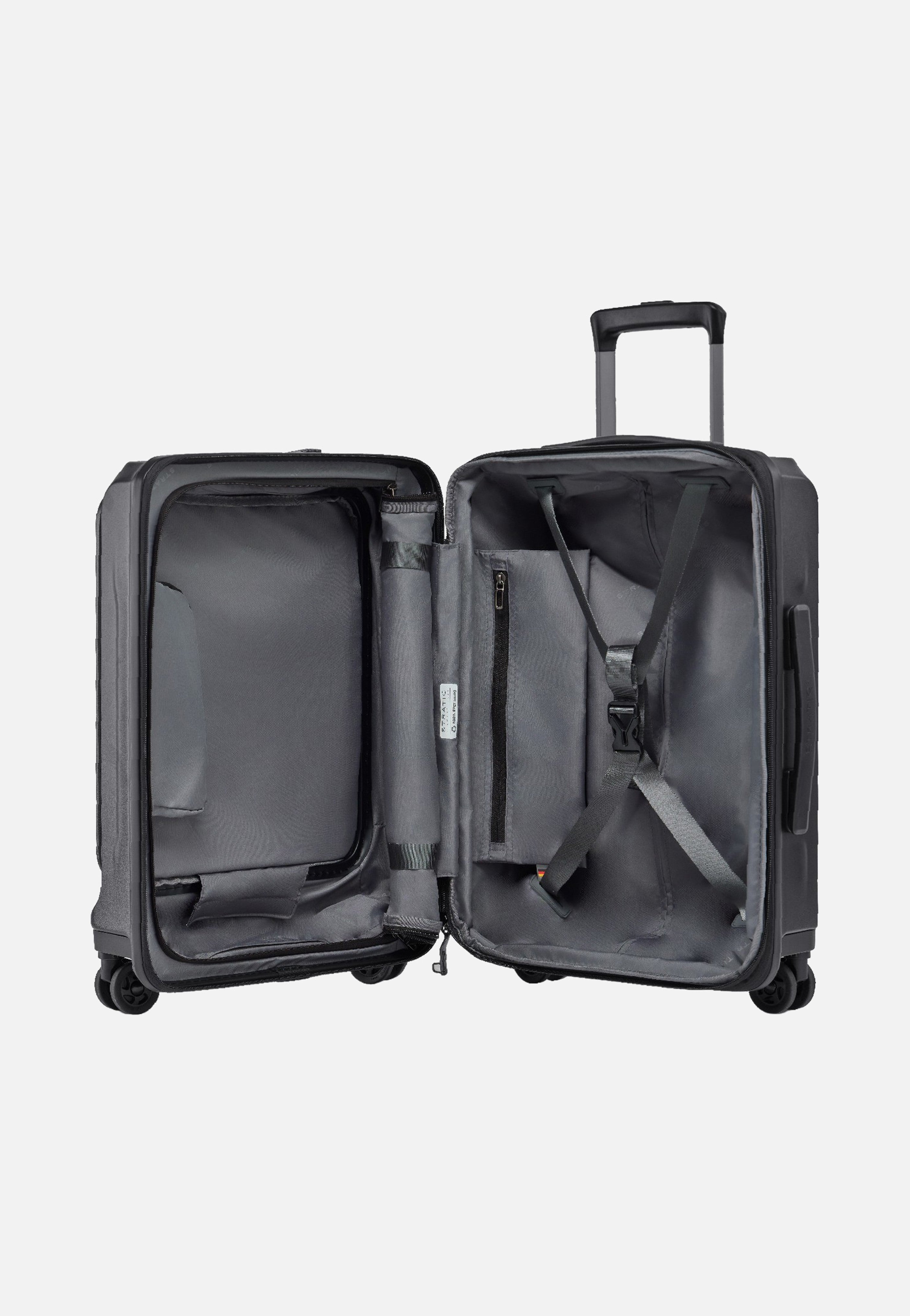 Stratic Phoenix ML Trolley S Black Suitcase