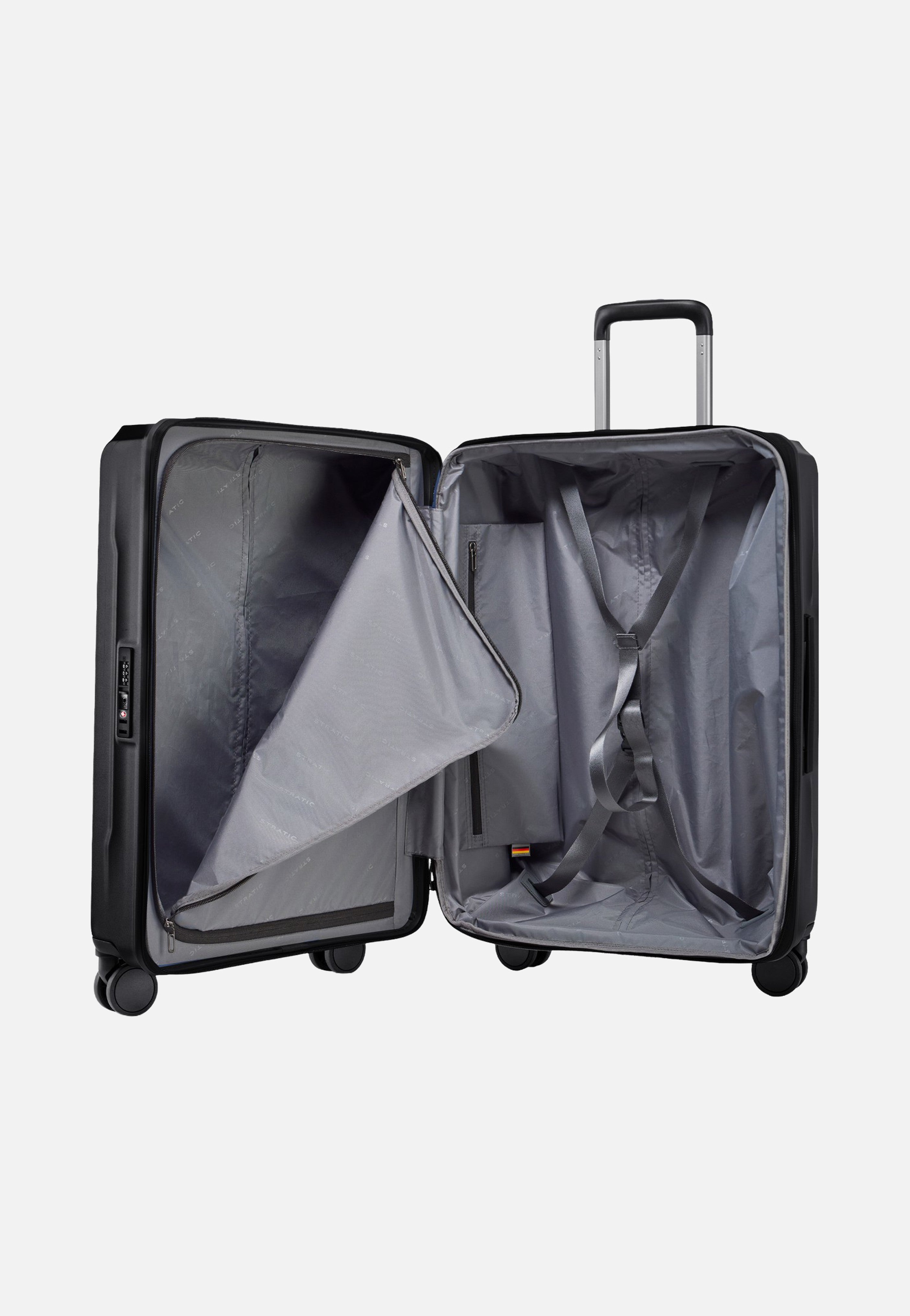 Stratic Phoenix SL Trolley M Black Suitcase
