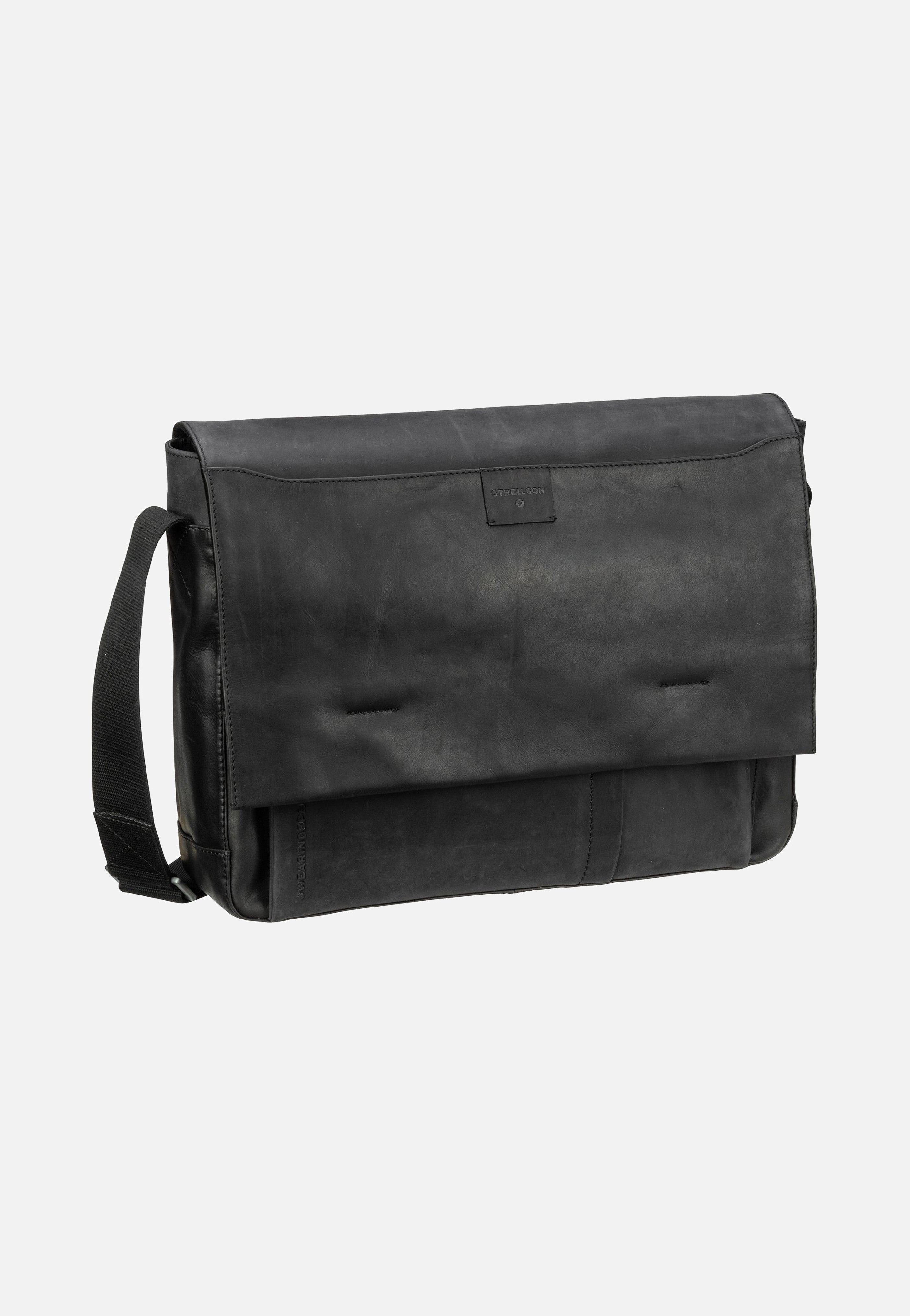 Strellson Brick Lane Jeremy LHF Black Messenger Bag