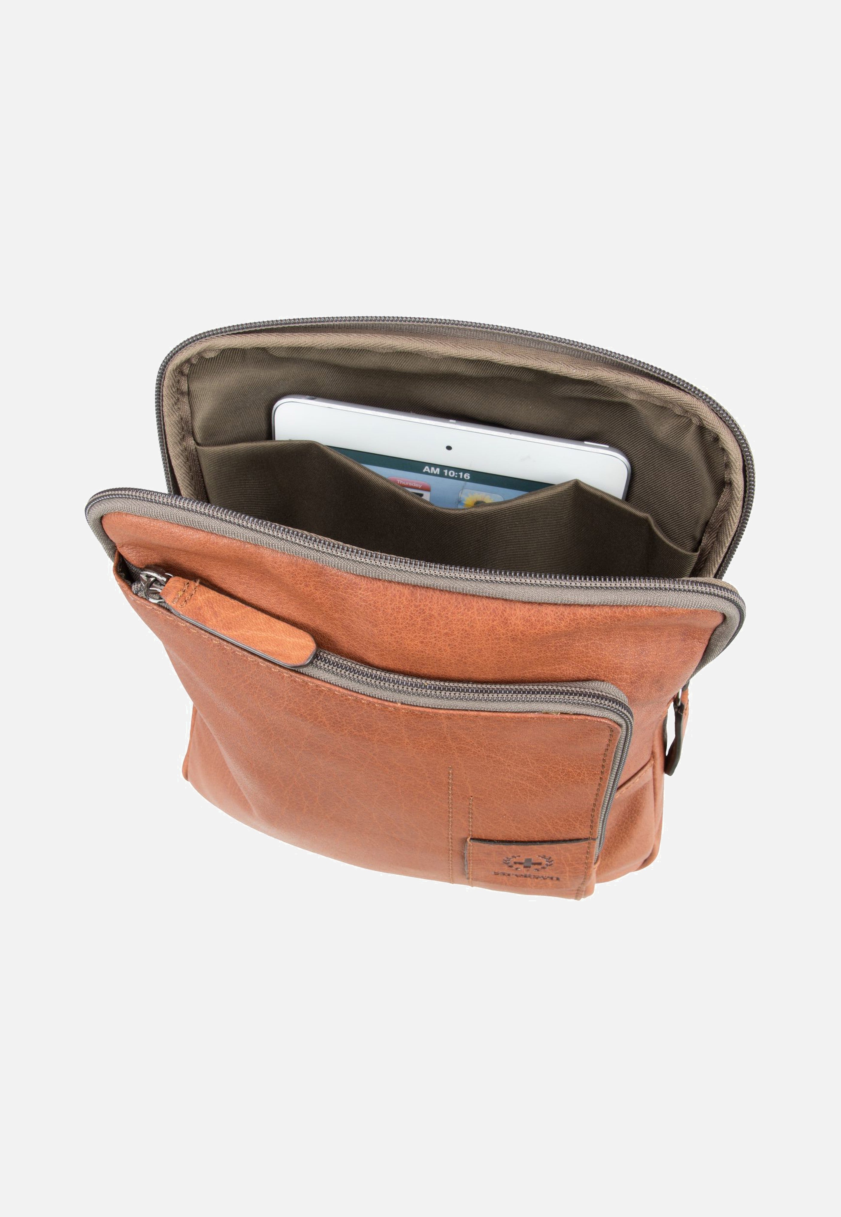 Strellson - Hyde Park XSVZ Cognac - Shoulder Bag | Men-Image