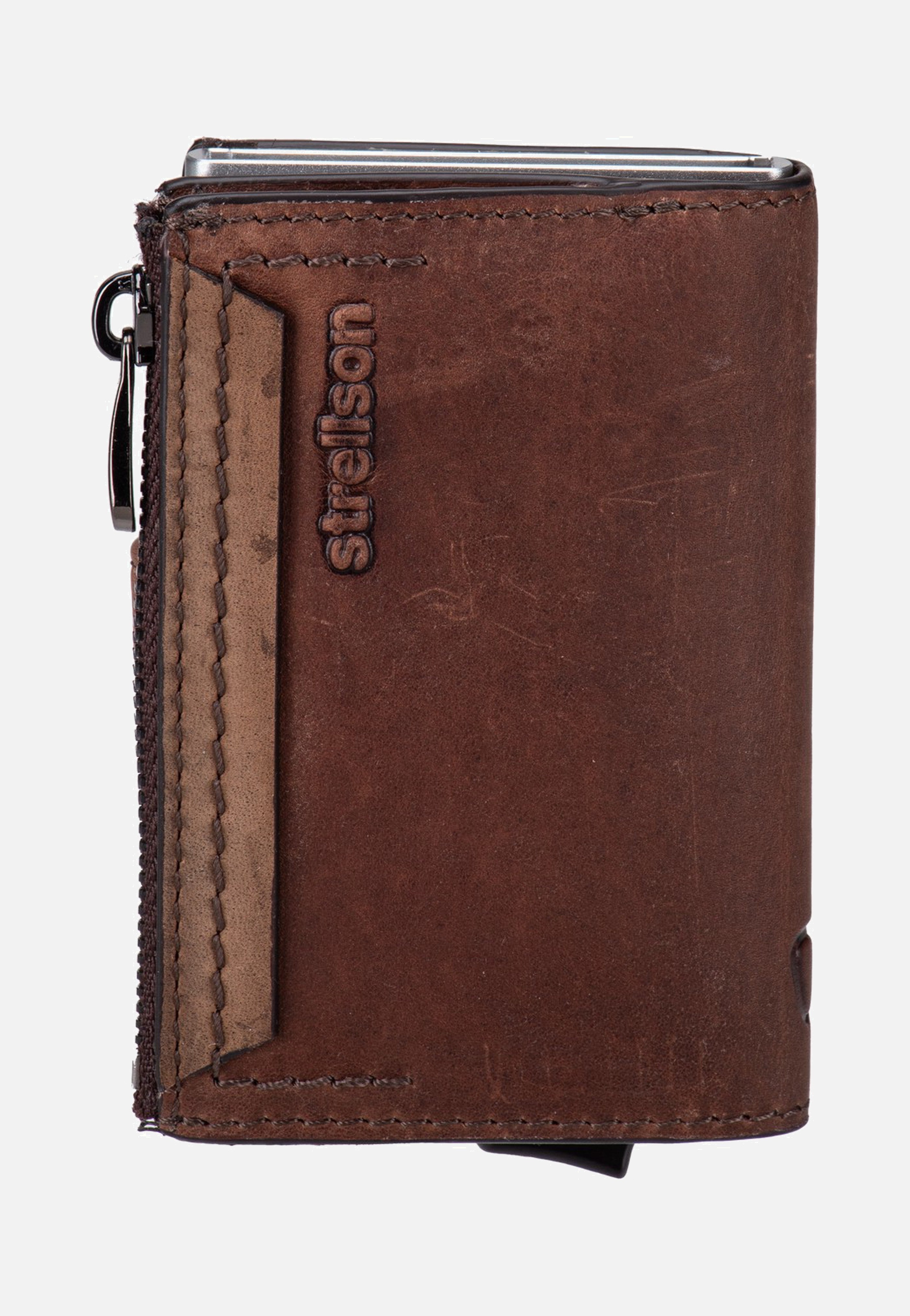 Strellson Camden C-Four E-Cage SV8 Dark Brown Portemonnaie