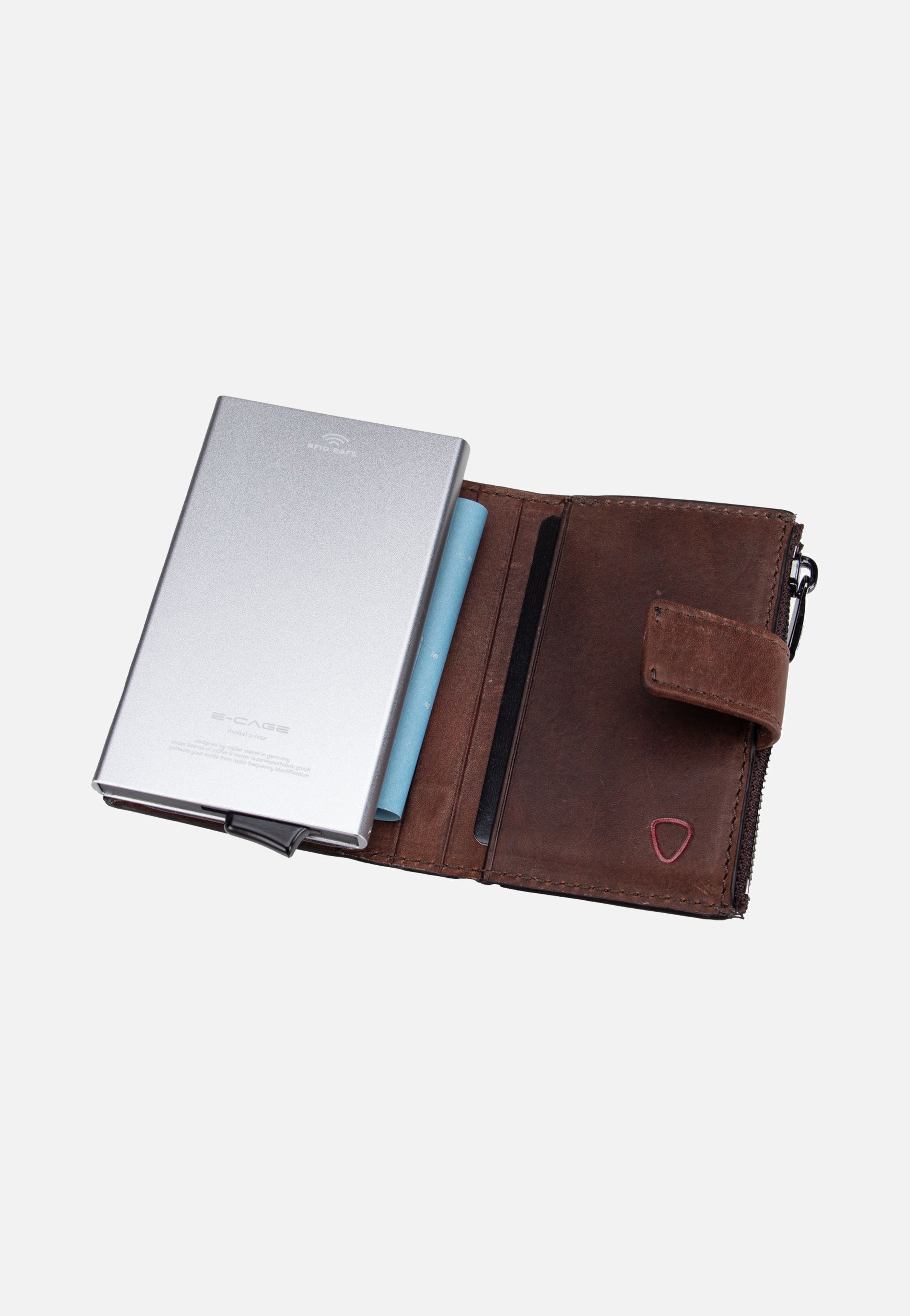 Strellson Camden C-Four E-Cage SV8 Dark Brown Portemonnaie