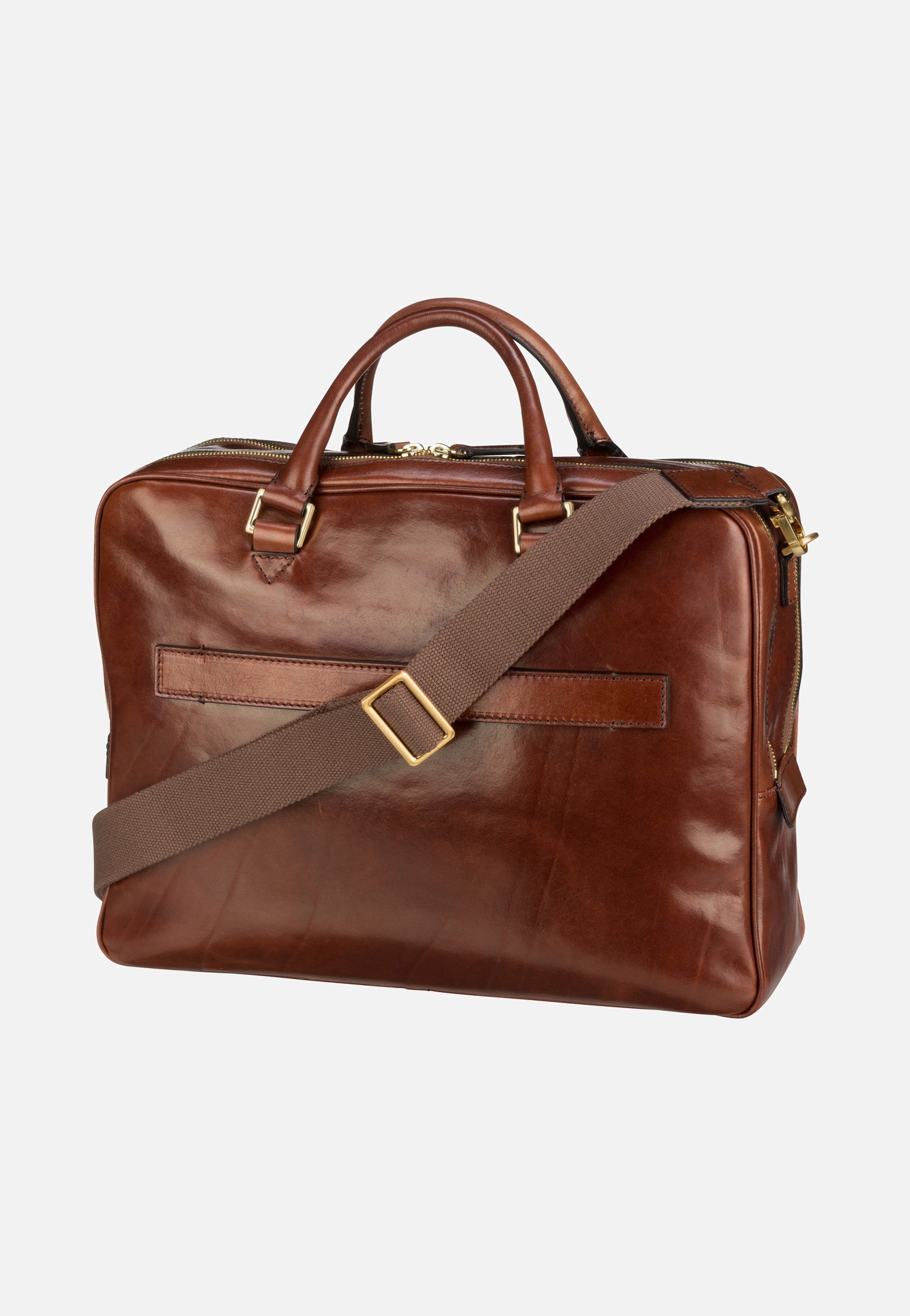 The Bridge - Story Uomo 3500 Marrone/Oro - Briefcase | Men-Image