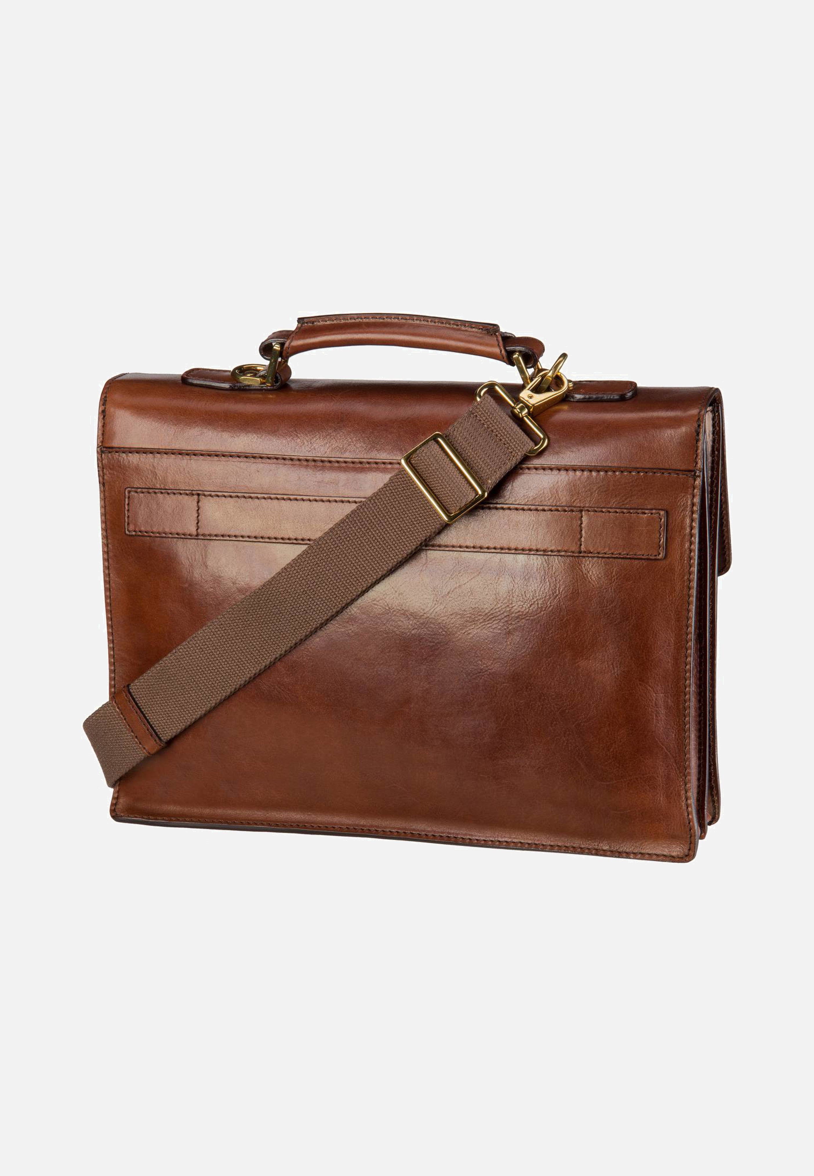 The Bridge - Story Uomo 2527 Marrone/Oro Vintage - Briefcase | Men-Image