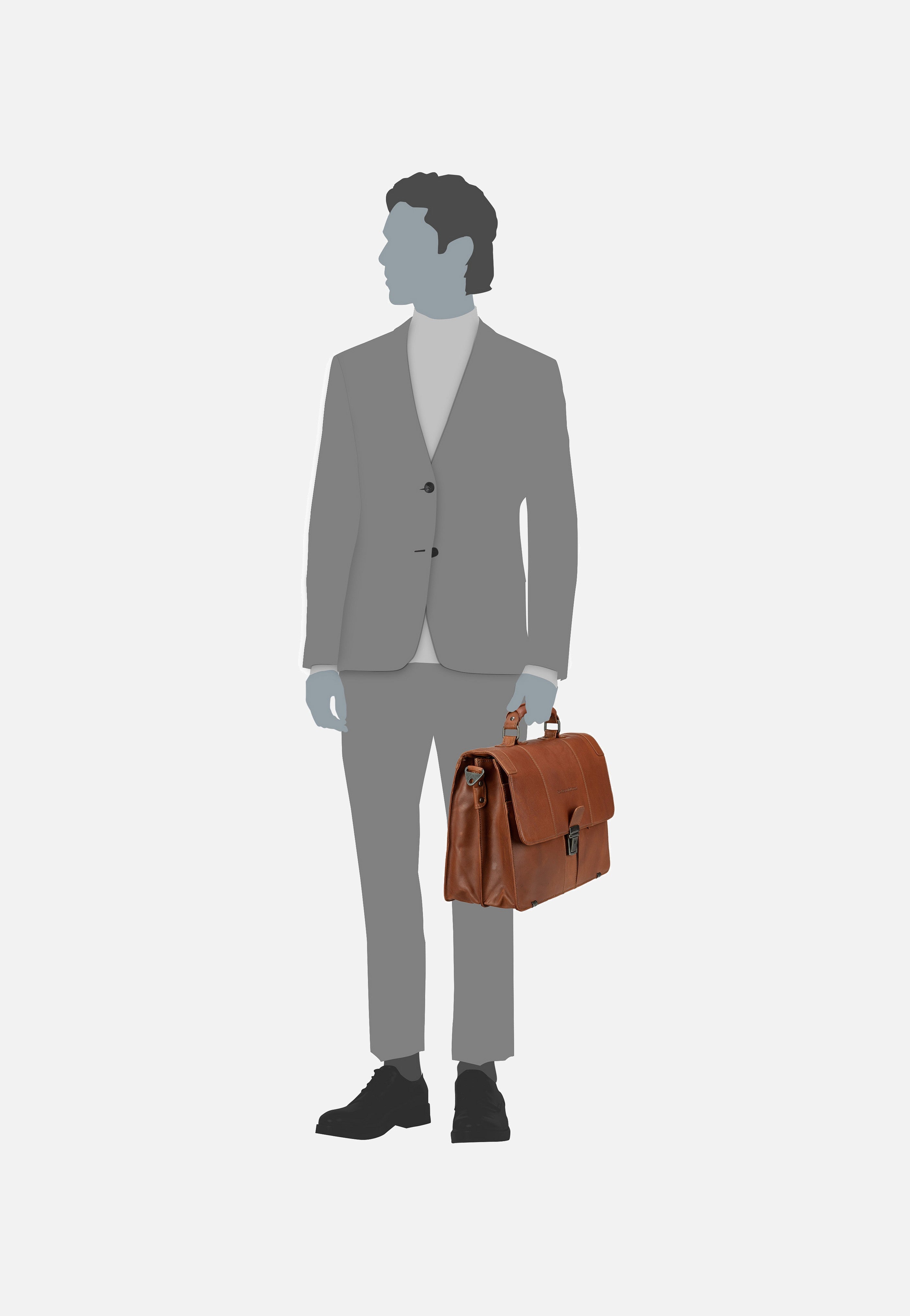 The Chesterfield Brand - Stuttgart 1071 Cognac - Briefcase | Men-Image
