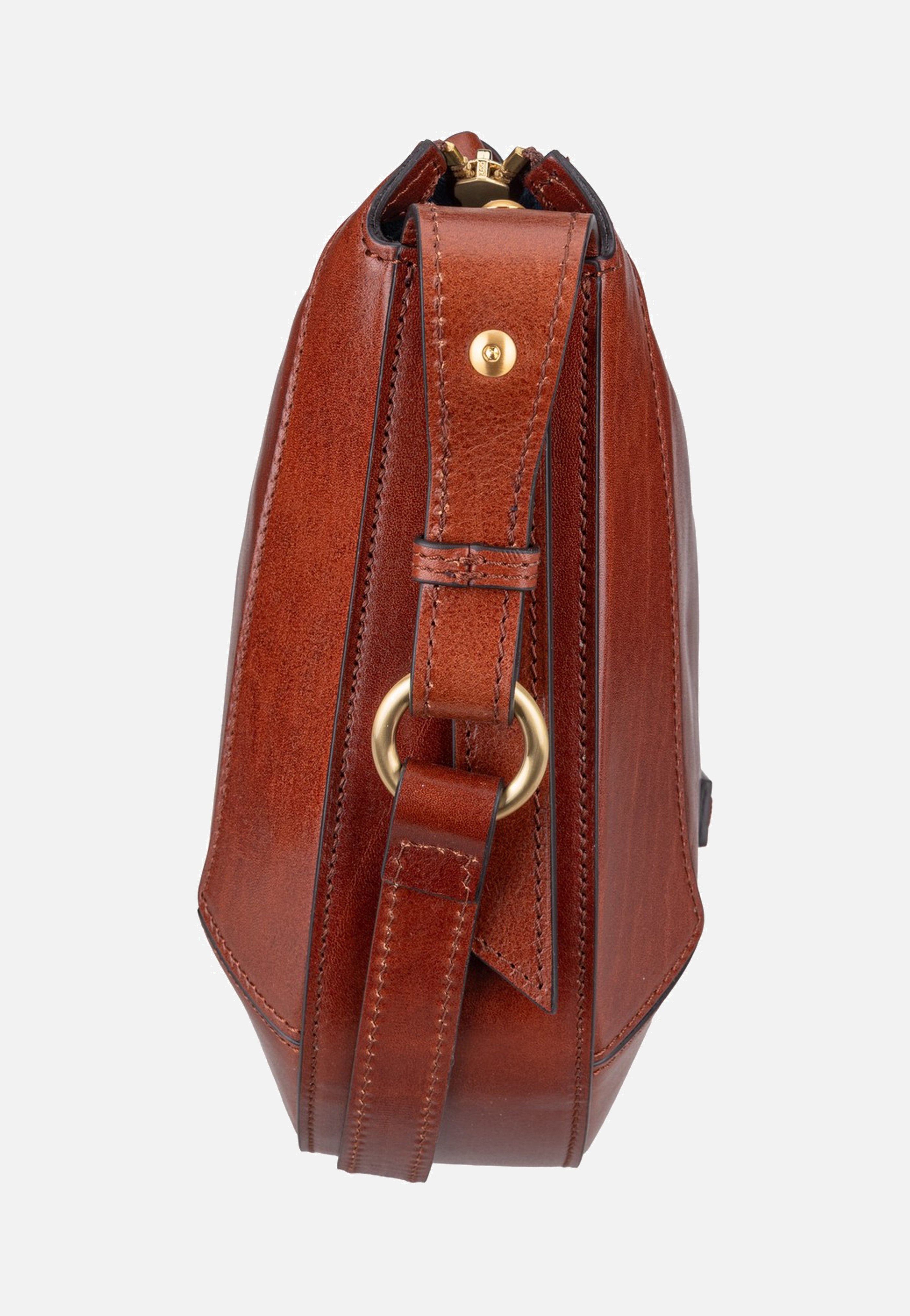 The Bridge Fedora Crossbody Marrone/Oro Umhängetasche