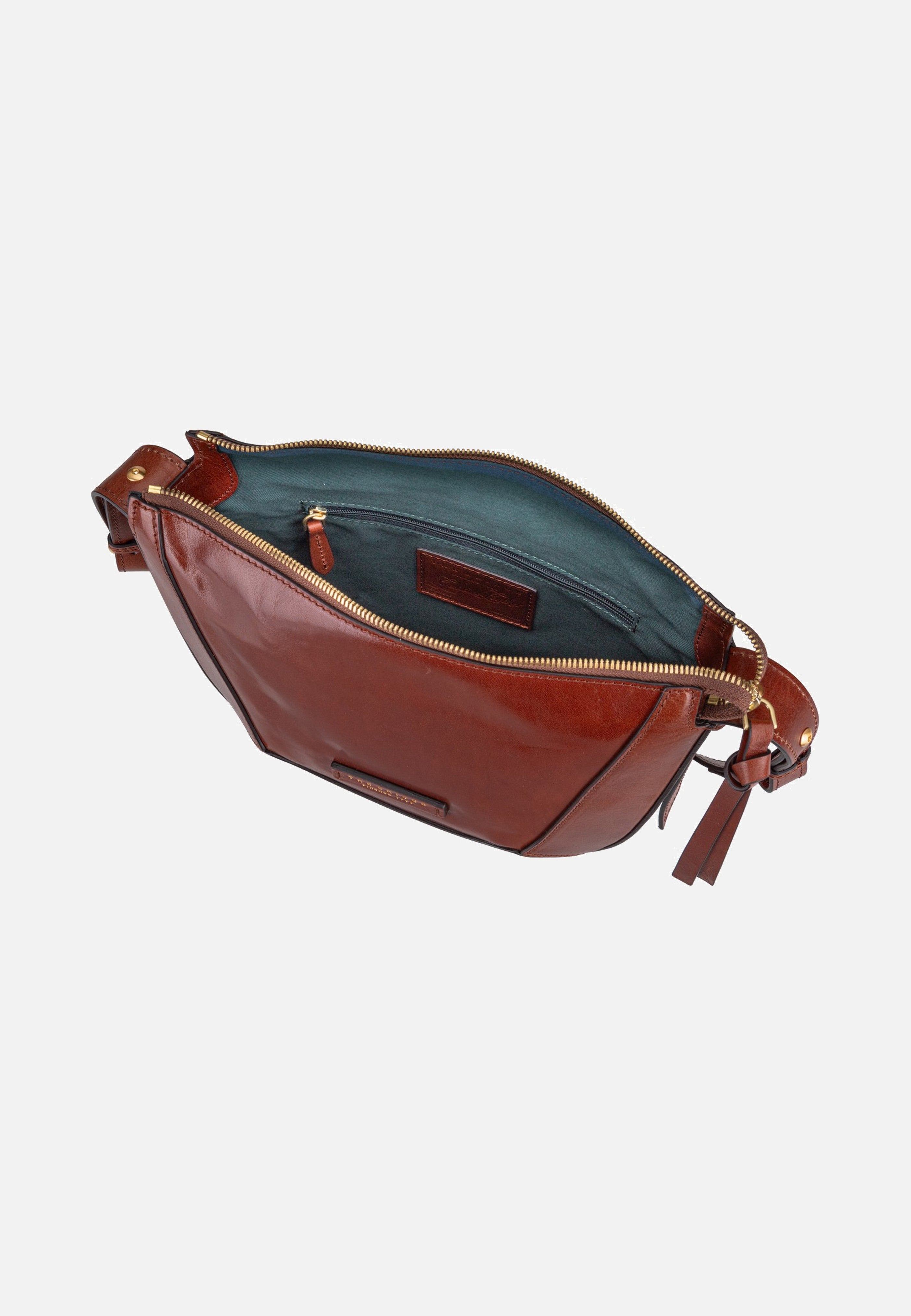 The Bridge Fedora Crossbody Marrone/Oro Umhängetasche