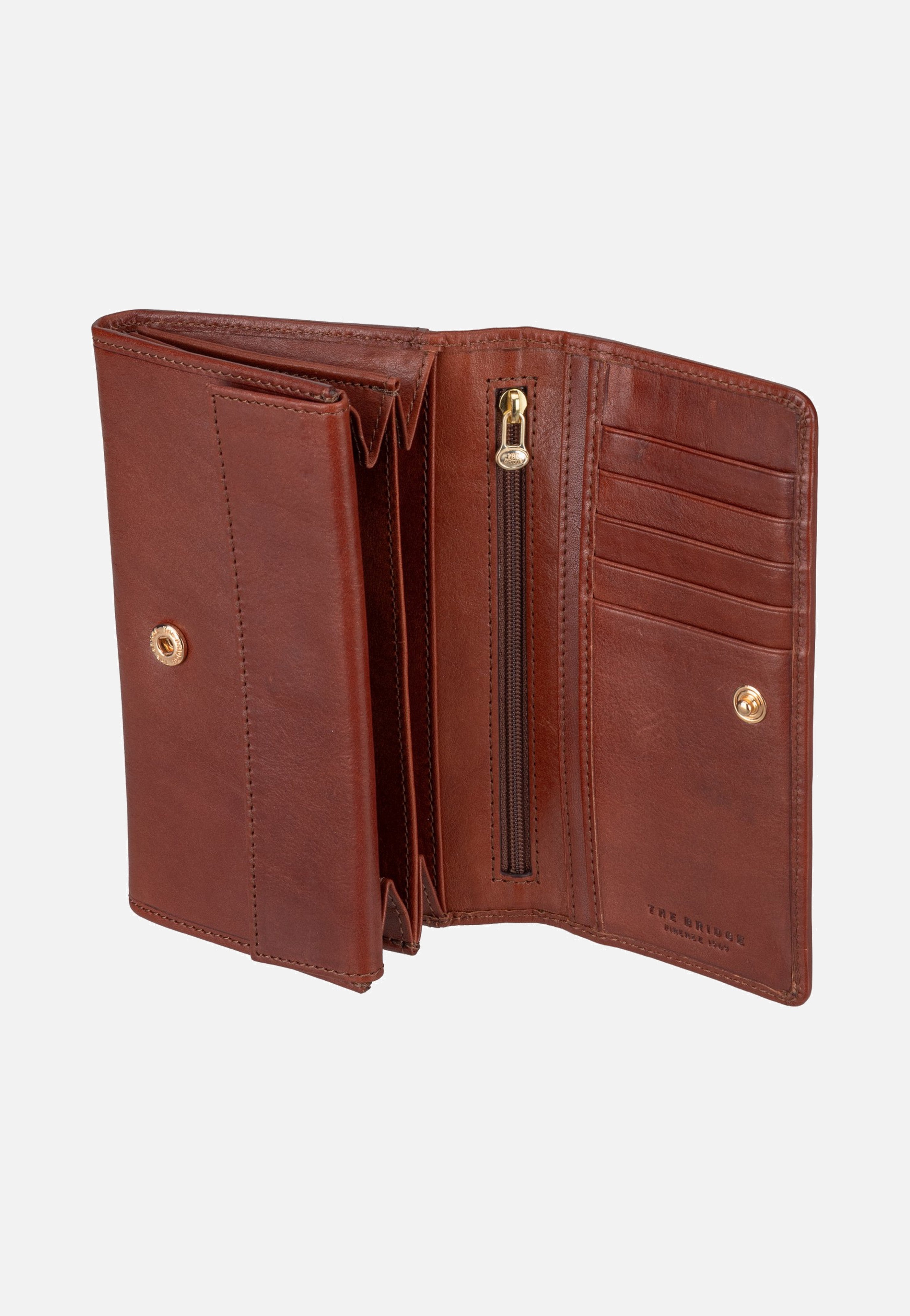The Bridge Stodo Continental Marrone/Oro Portemonnaie