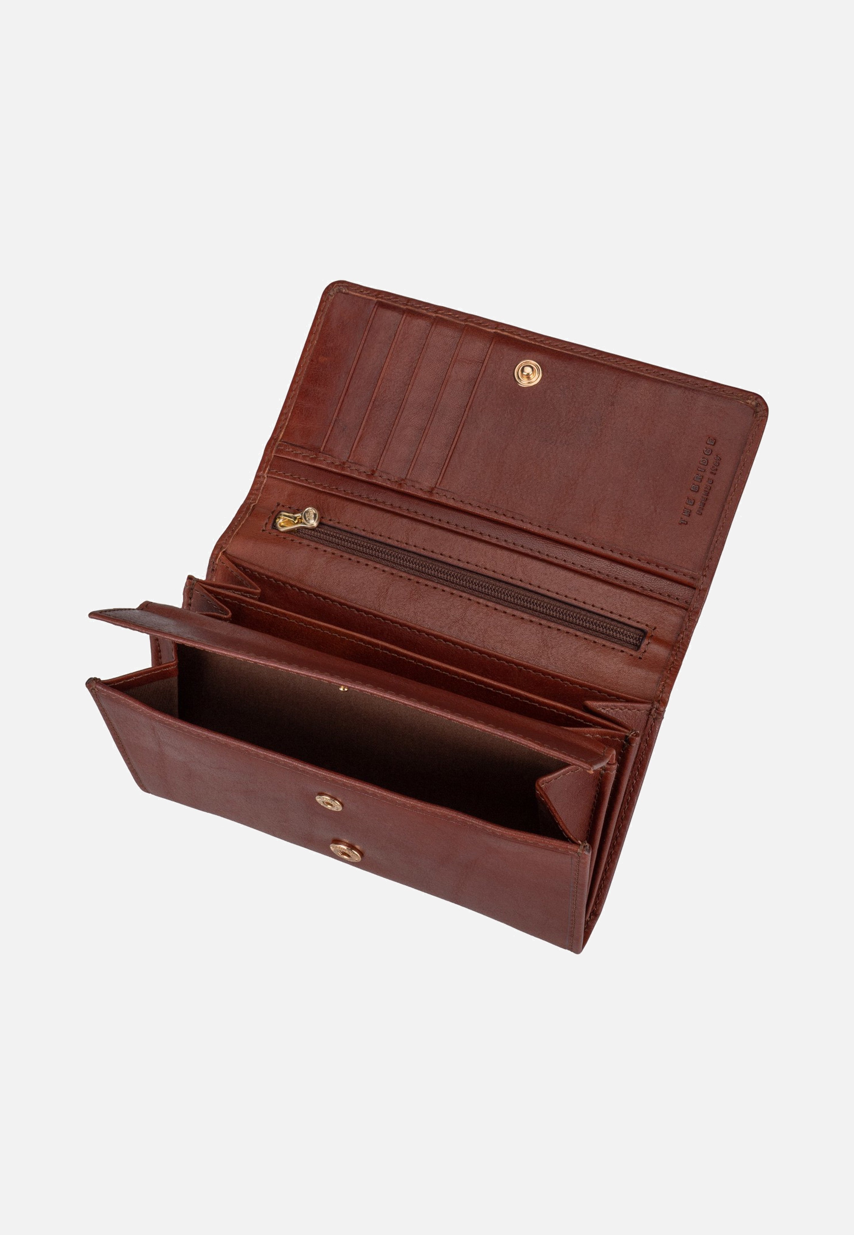 The Bridge Stodo Continental Marrone/Oro Portemonnaie