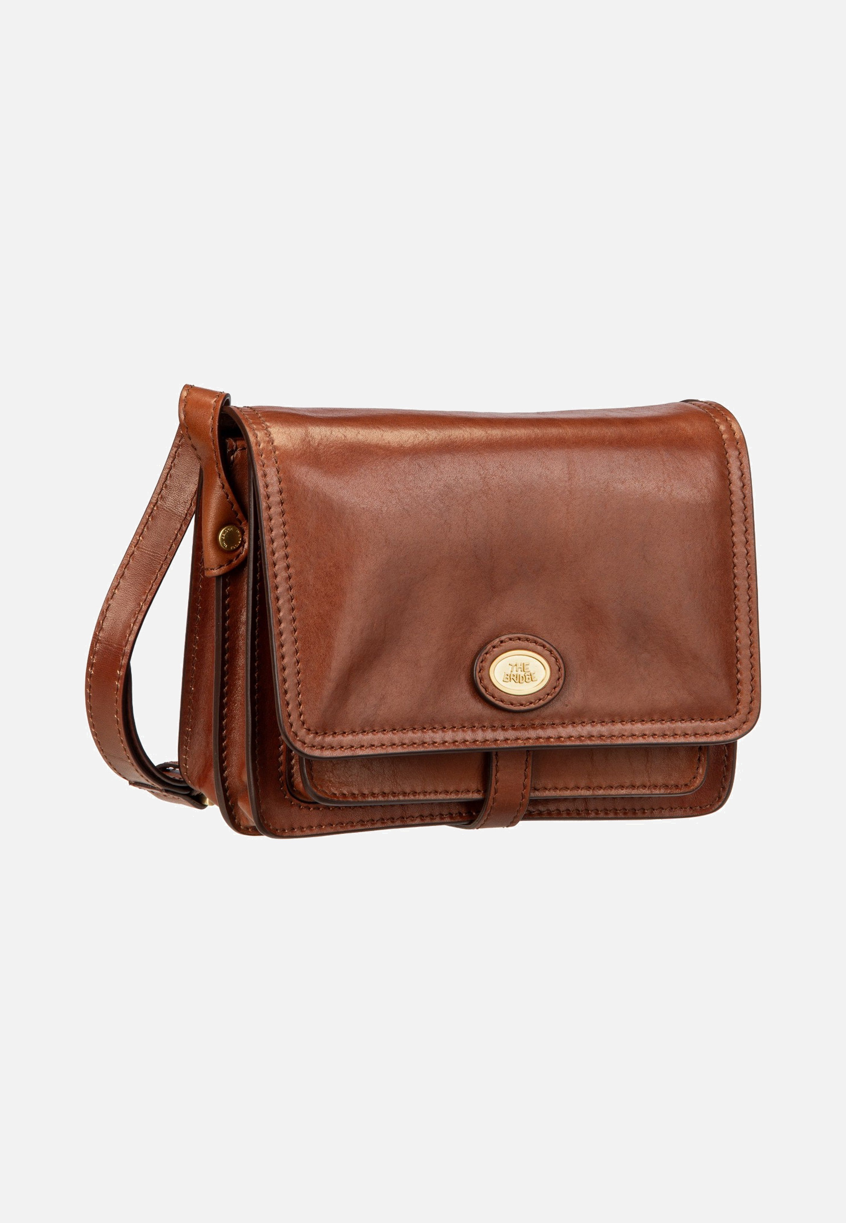 The Bridge Stodo Crossbody Marrone/Oro Umhängetasche