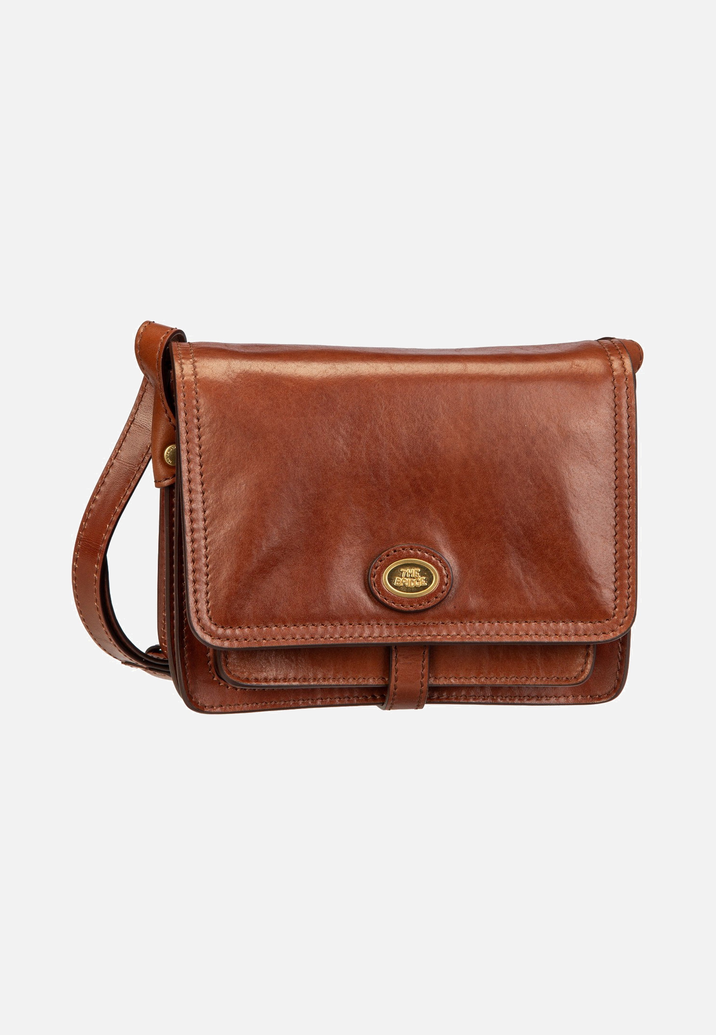 The Bridge Stodo Crossbody Marrone/Oro Umhängetasche