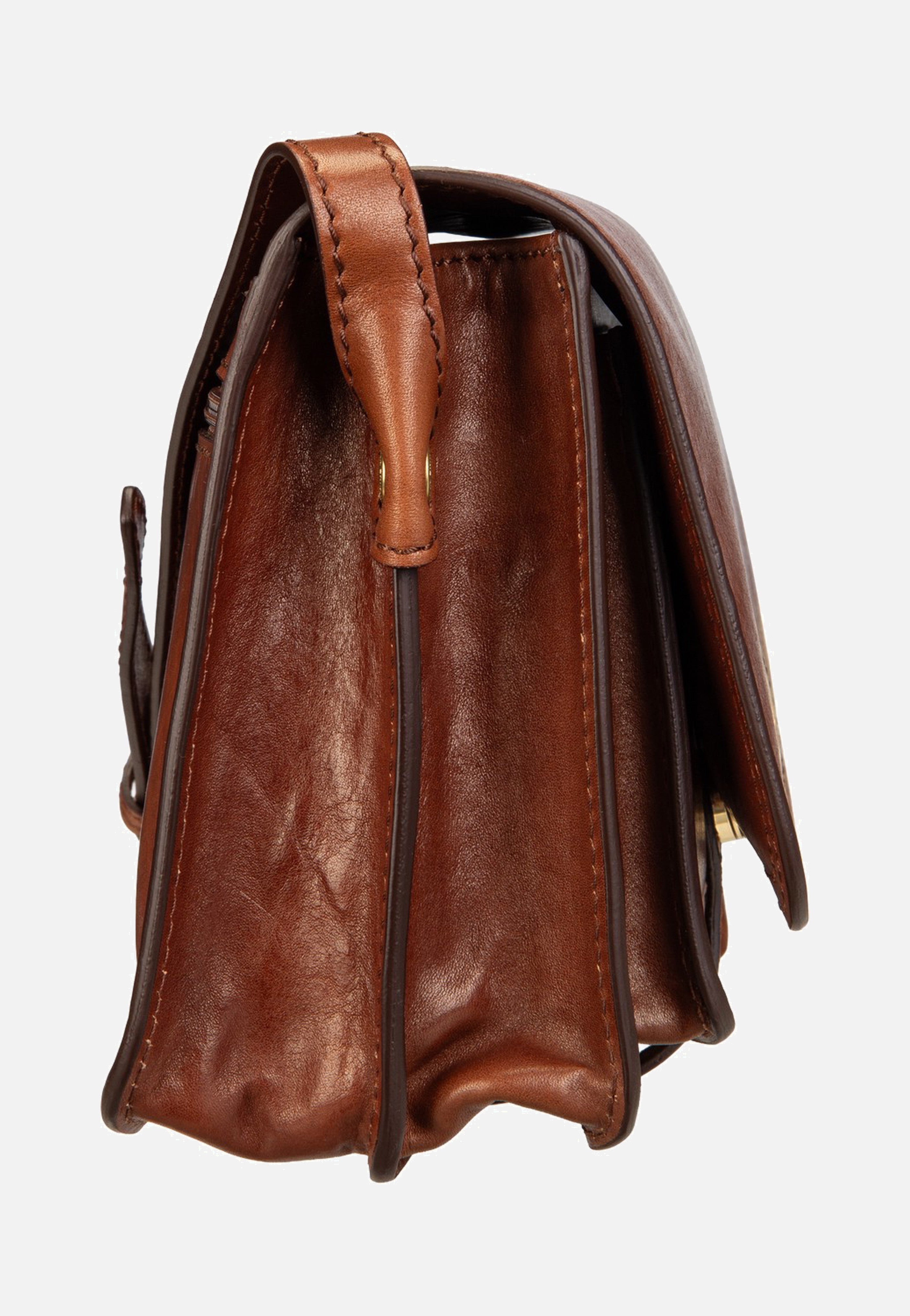 The Bridge Stodo Crossbody Marrone/Oro Umhängetasche
