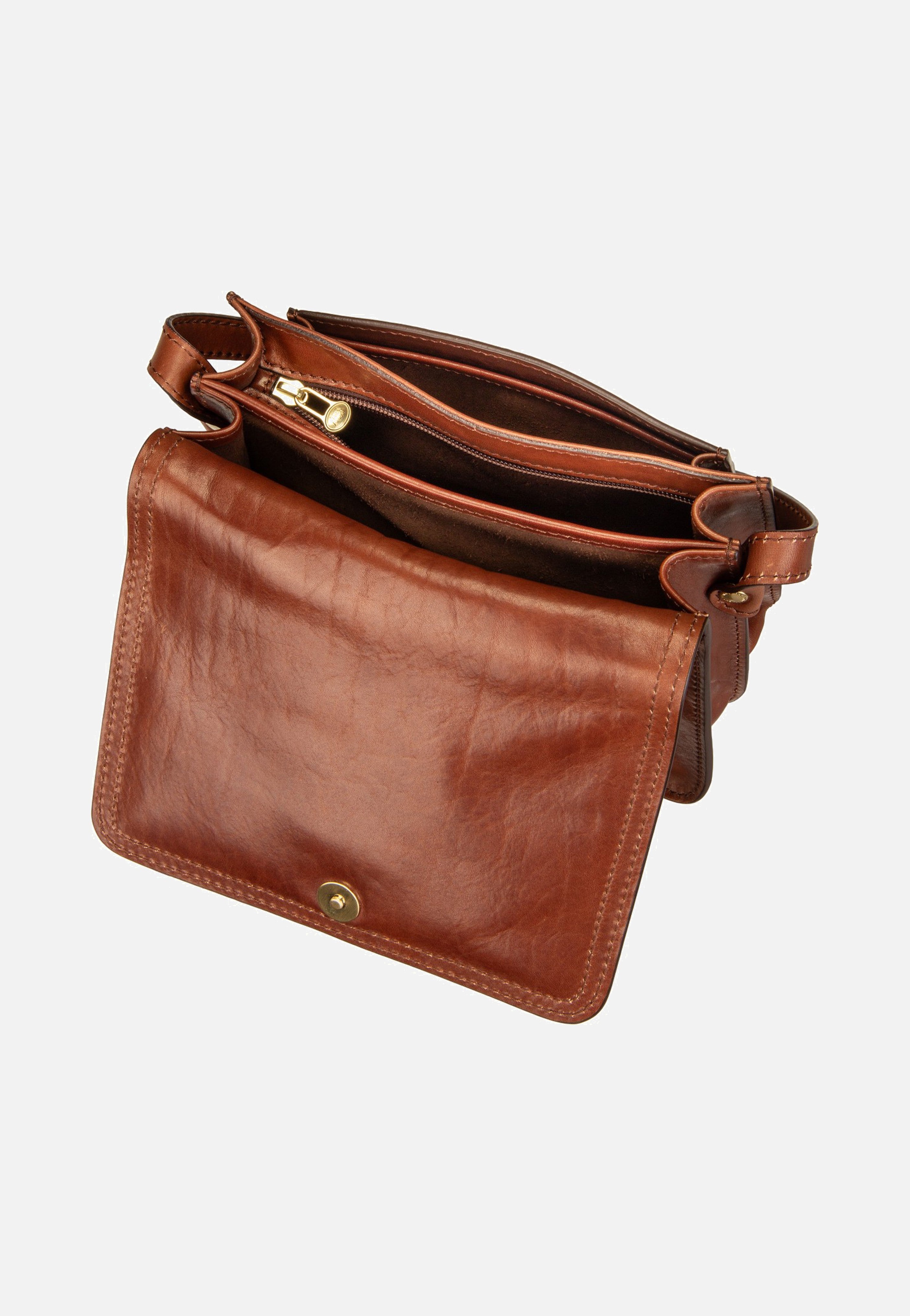 The Bridge Stodo Crossbody Marrone/Oro Umhängetasche