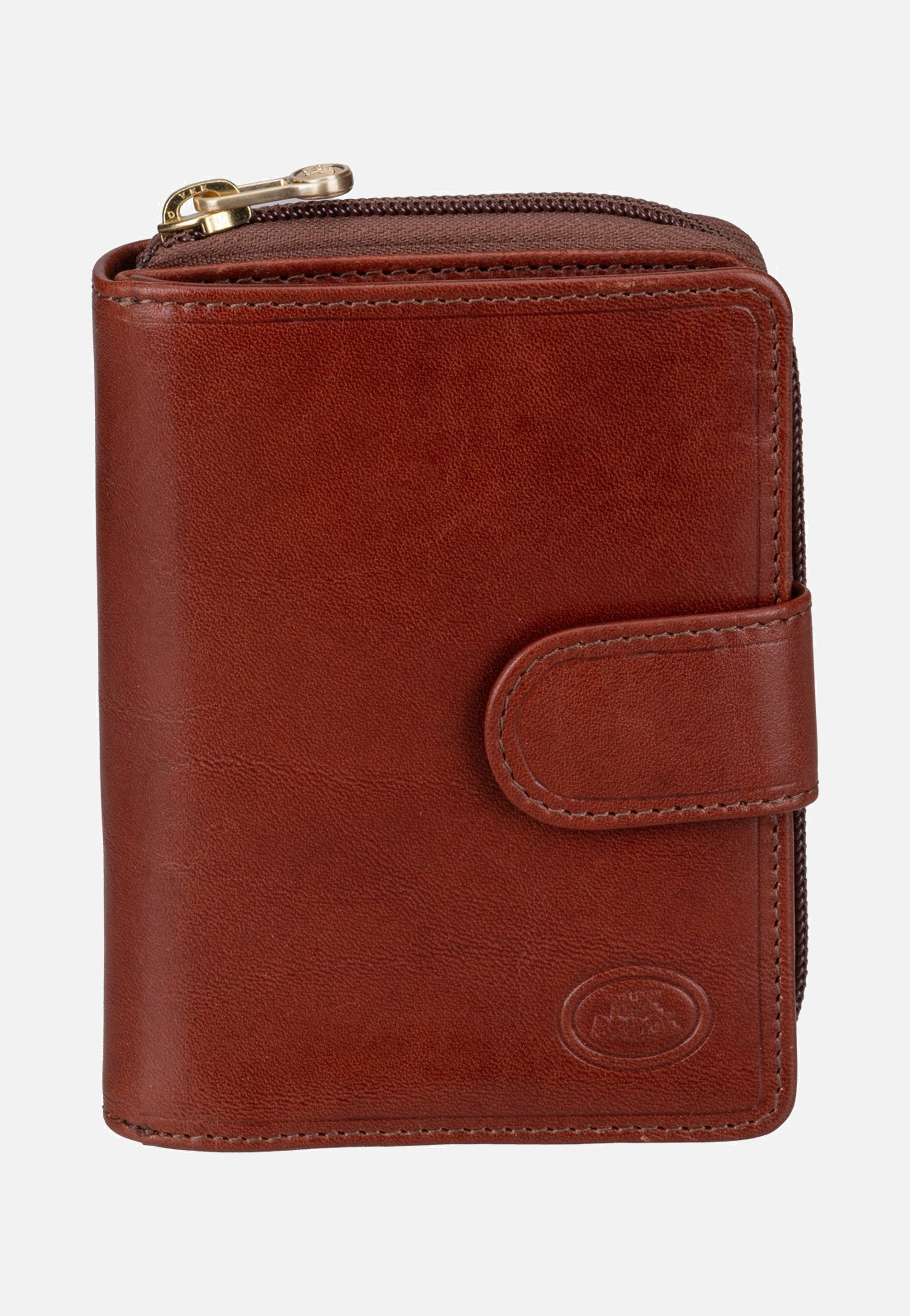 The Bridge Stodo Medium W/Zip Pocket 5 D Marrone/Oro Portemonnaie