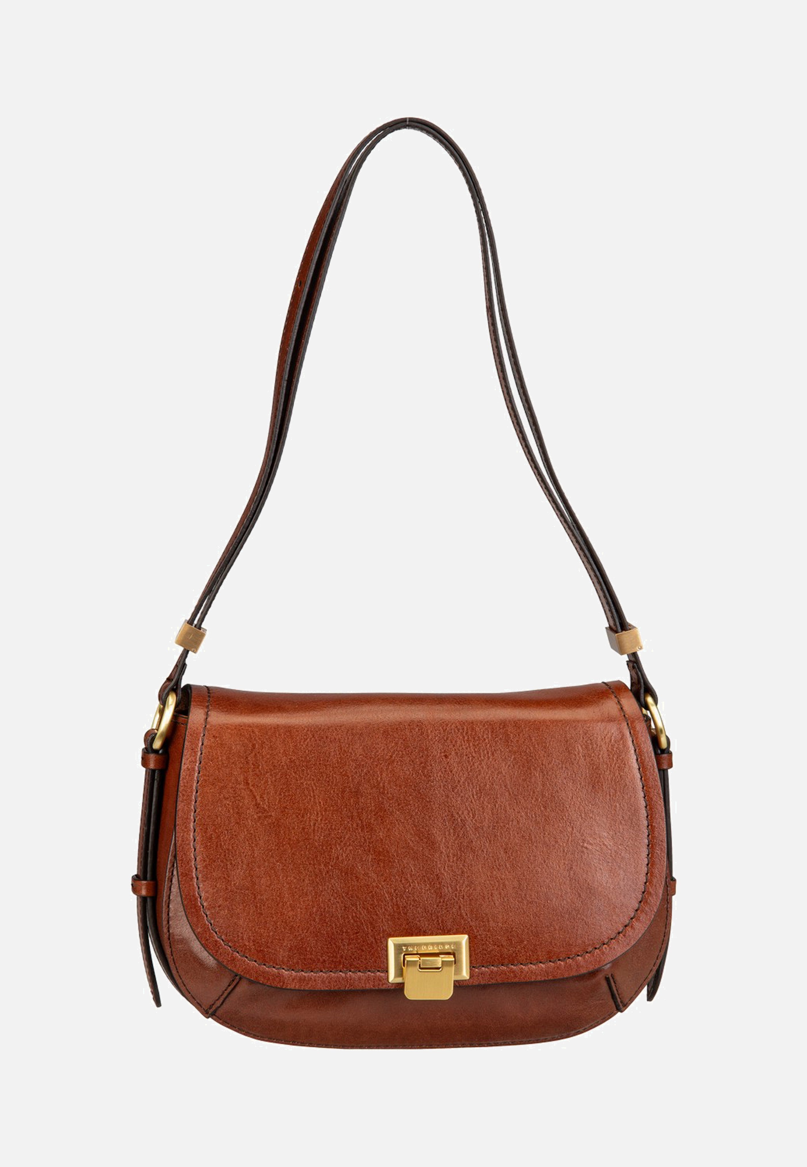 The Bridge Federica Crossbody Marrone/Oro Schultertasche