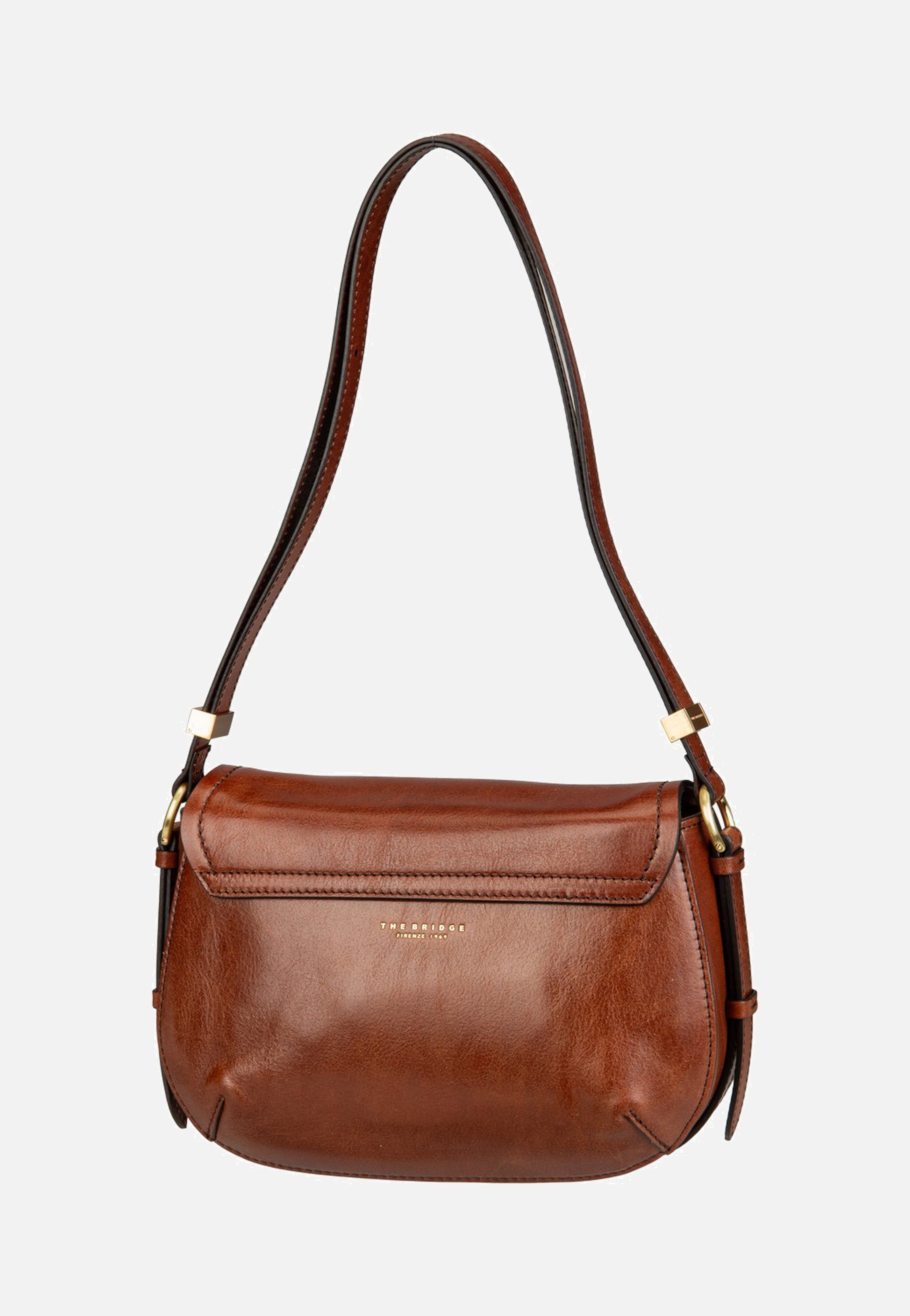 The Bridge Federica Crossbody Marrone/Oro Schultertasche