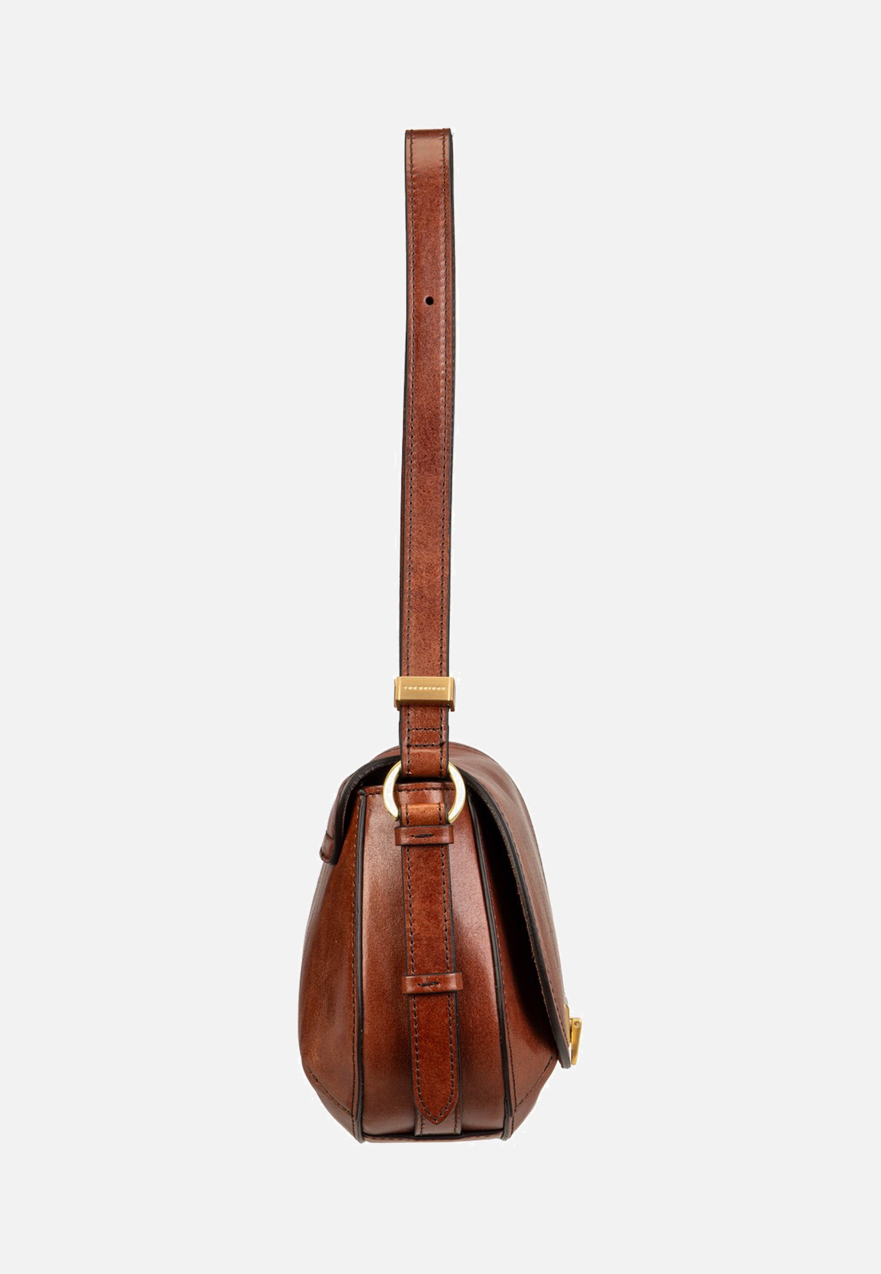 The Bridge Federica Crossbody Marrone/Oro Schultertasche