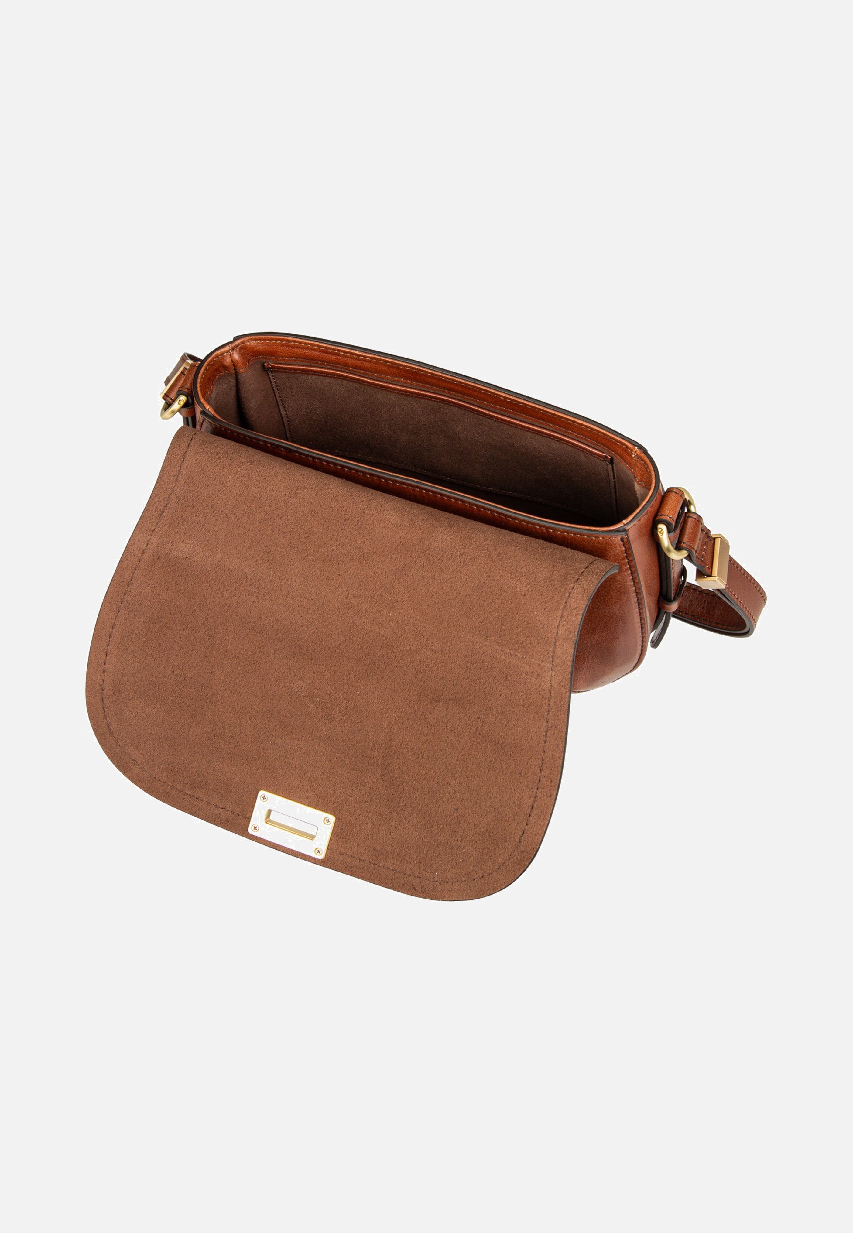 The Bridge Federica Crossbody Marrone/Oro Schultertasche