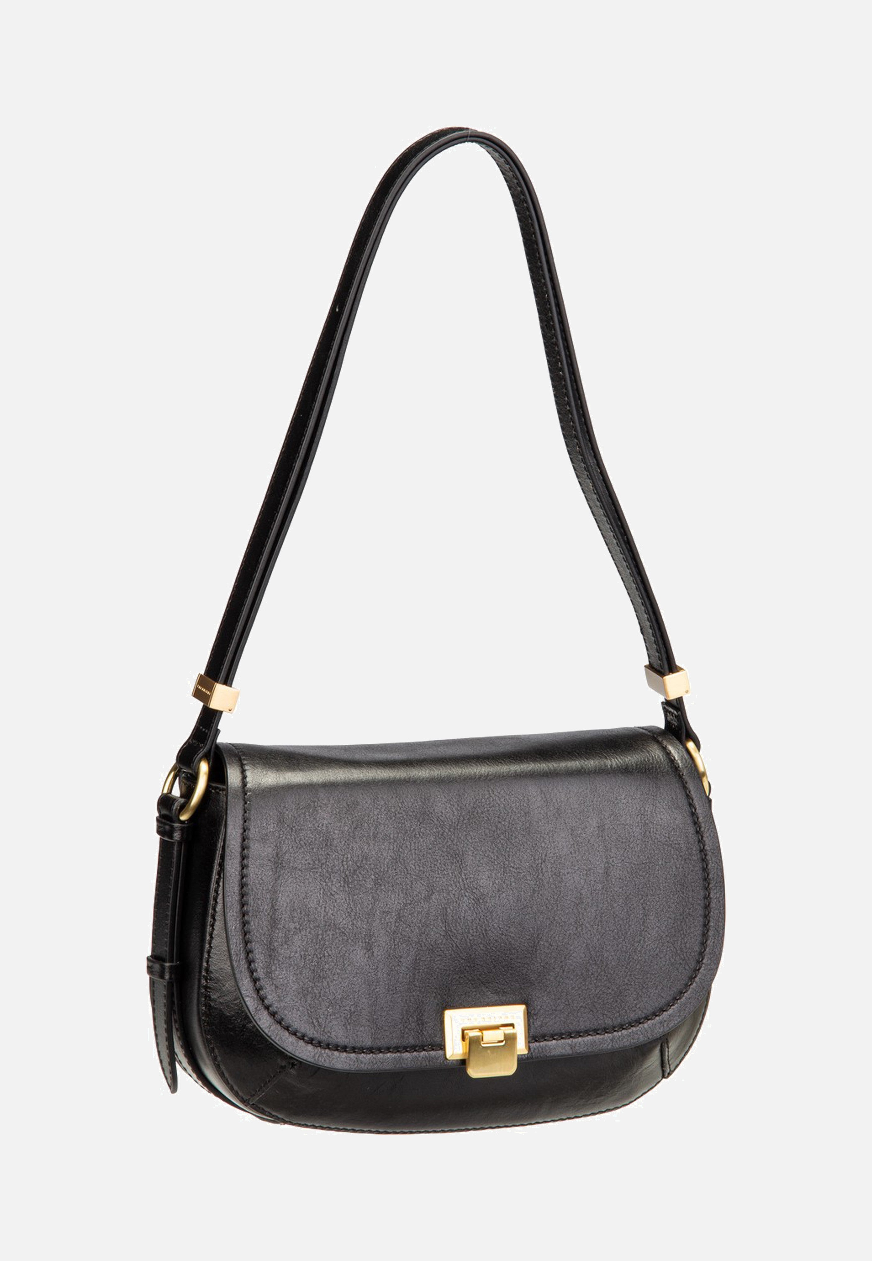 The Bridge Federica Crossbody Nero/Oro Umhängetasche