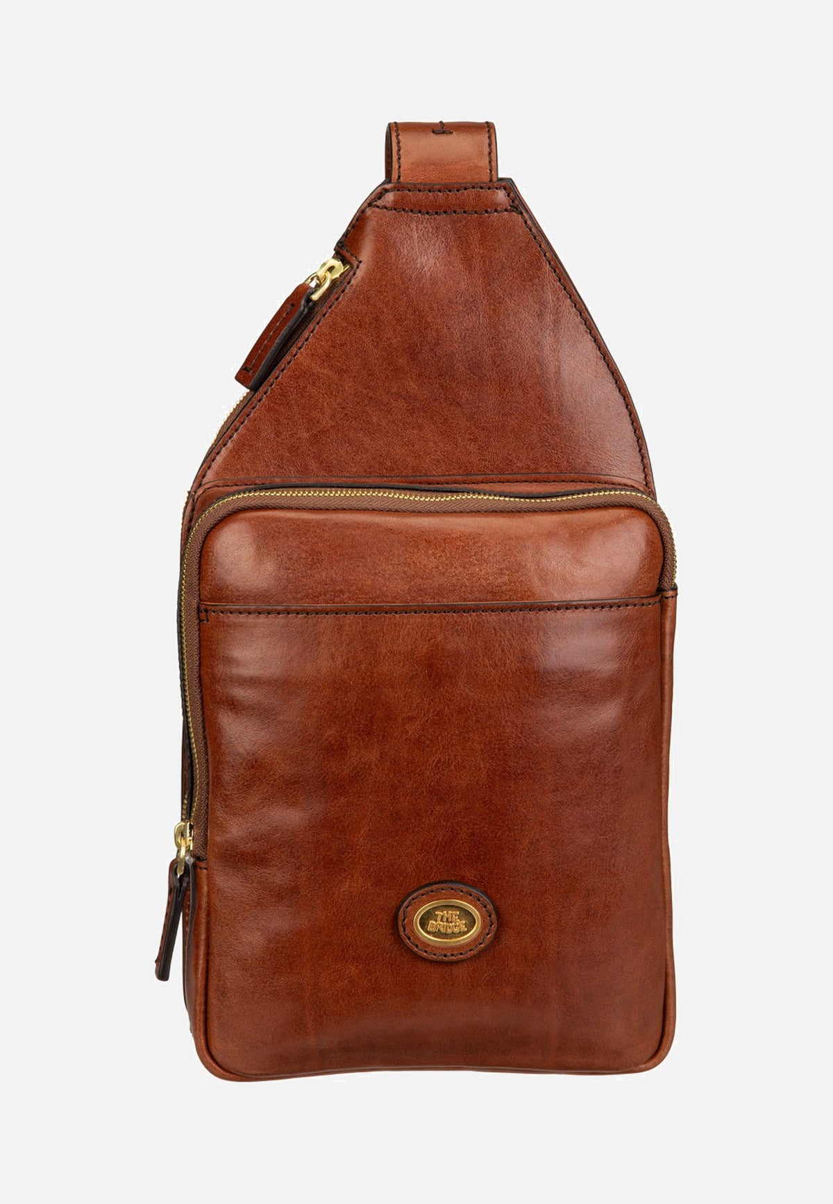The Bridge Story Uomo Sling Pack Marrone/Oro Sling Bag