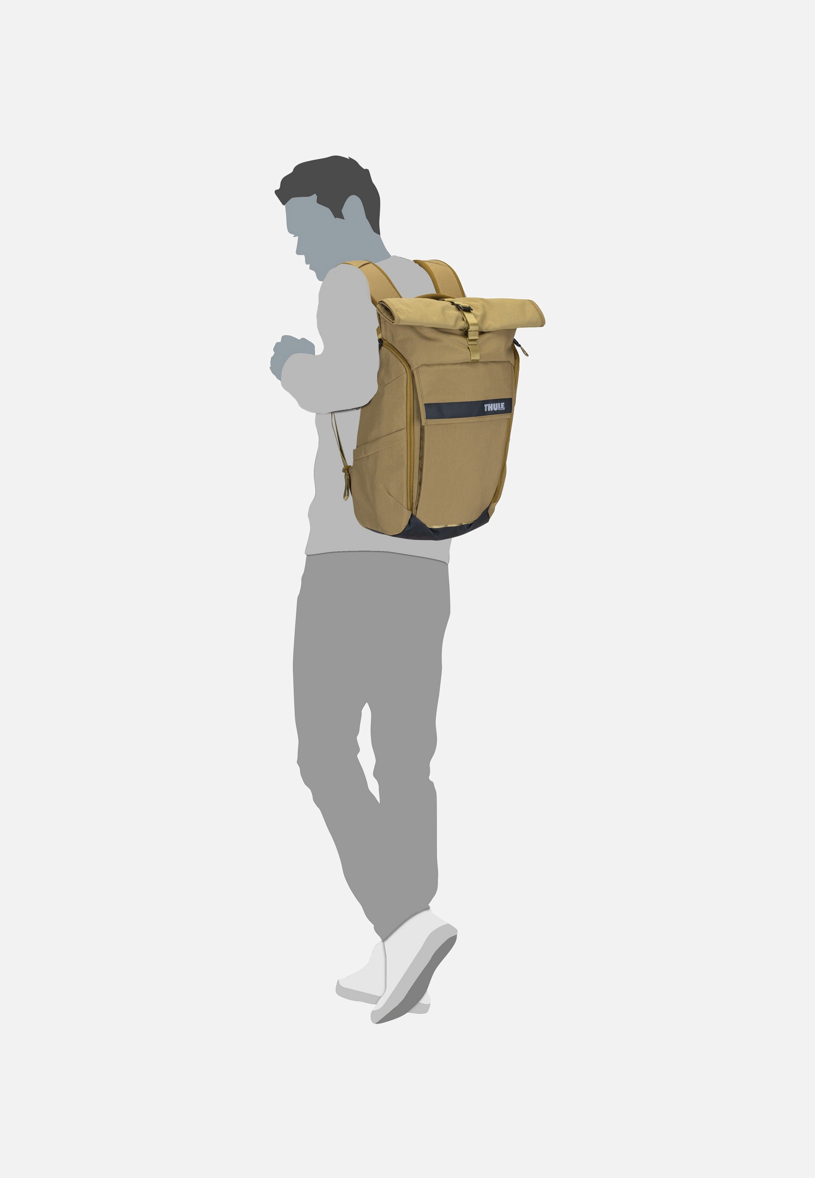 Thule - Paramount 3 24L Nutria - Rolltop Backpack | Neutral-Image