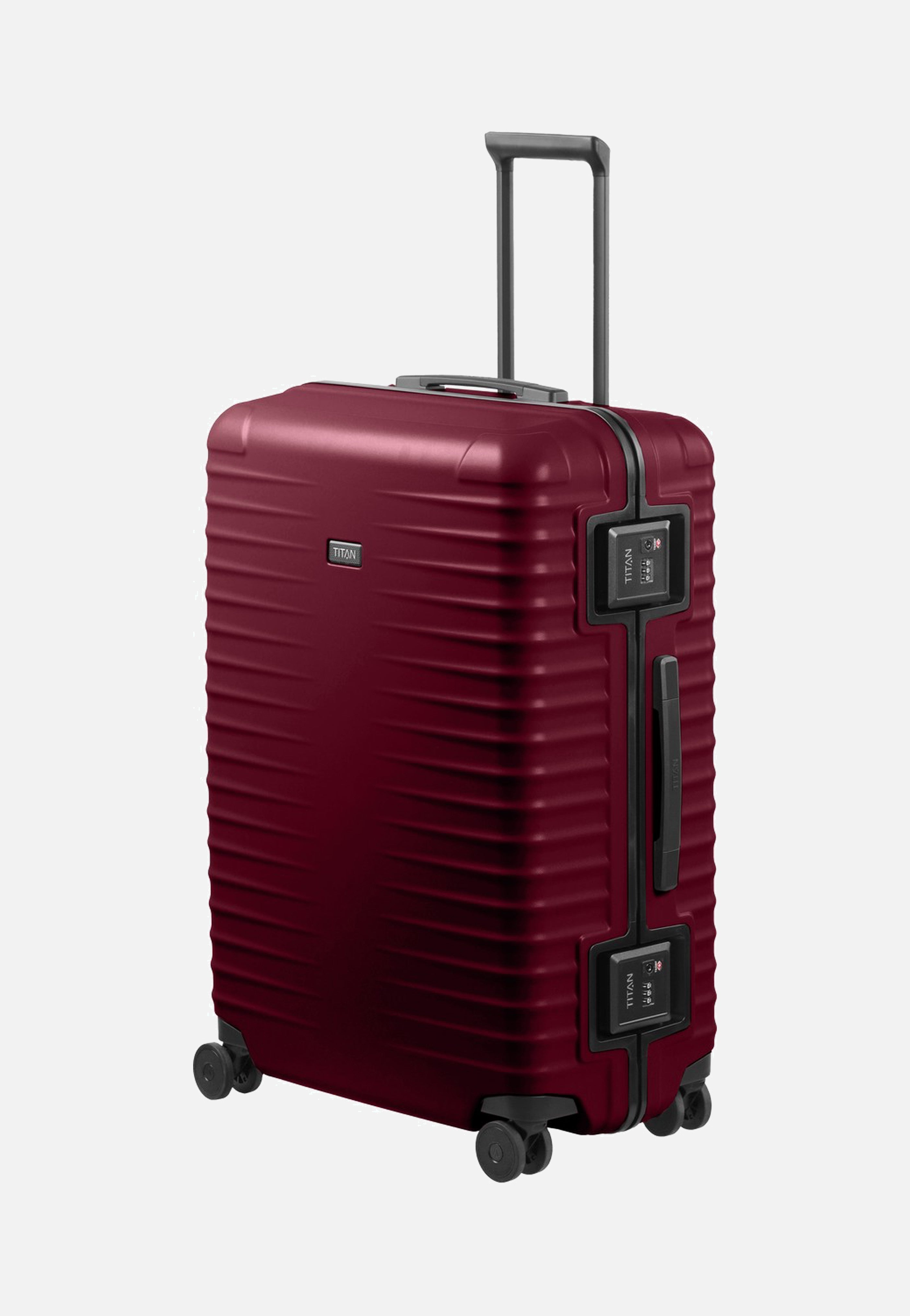 Titan OVERSEAS 4w Trolley L Emberwood Red Suitcase