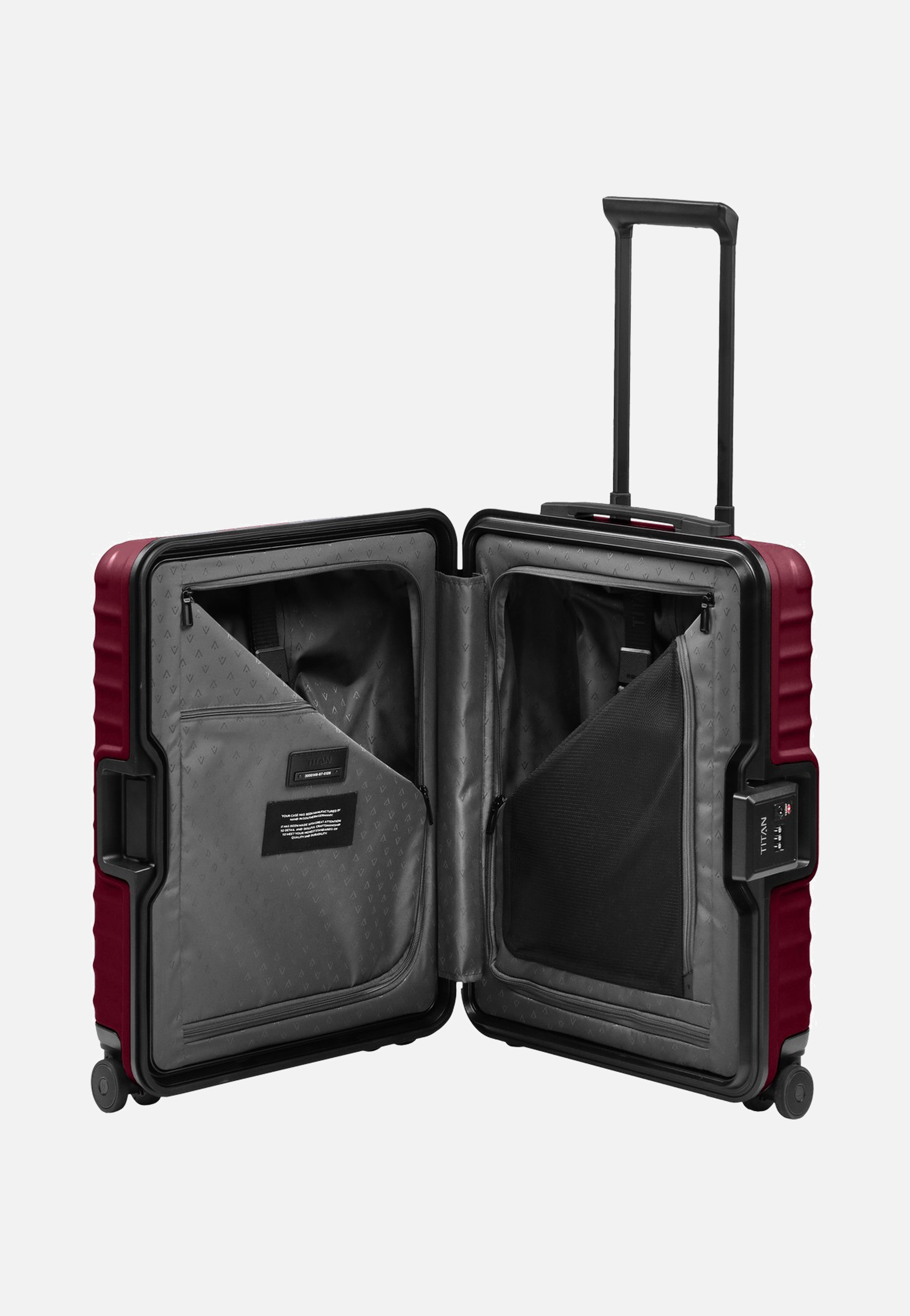 Titan OVERSEAS 4w Trolley S20 Emberwood Red Suitcase