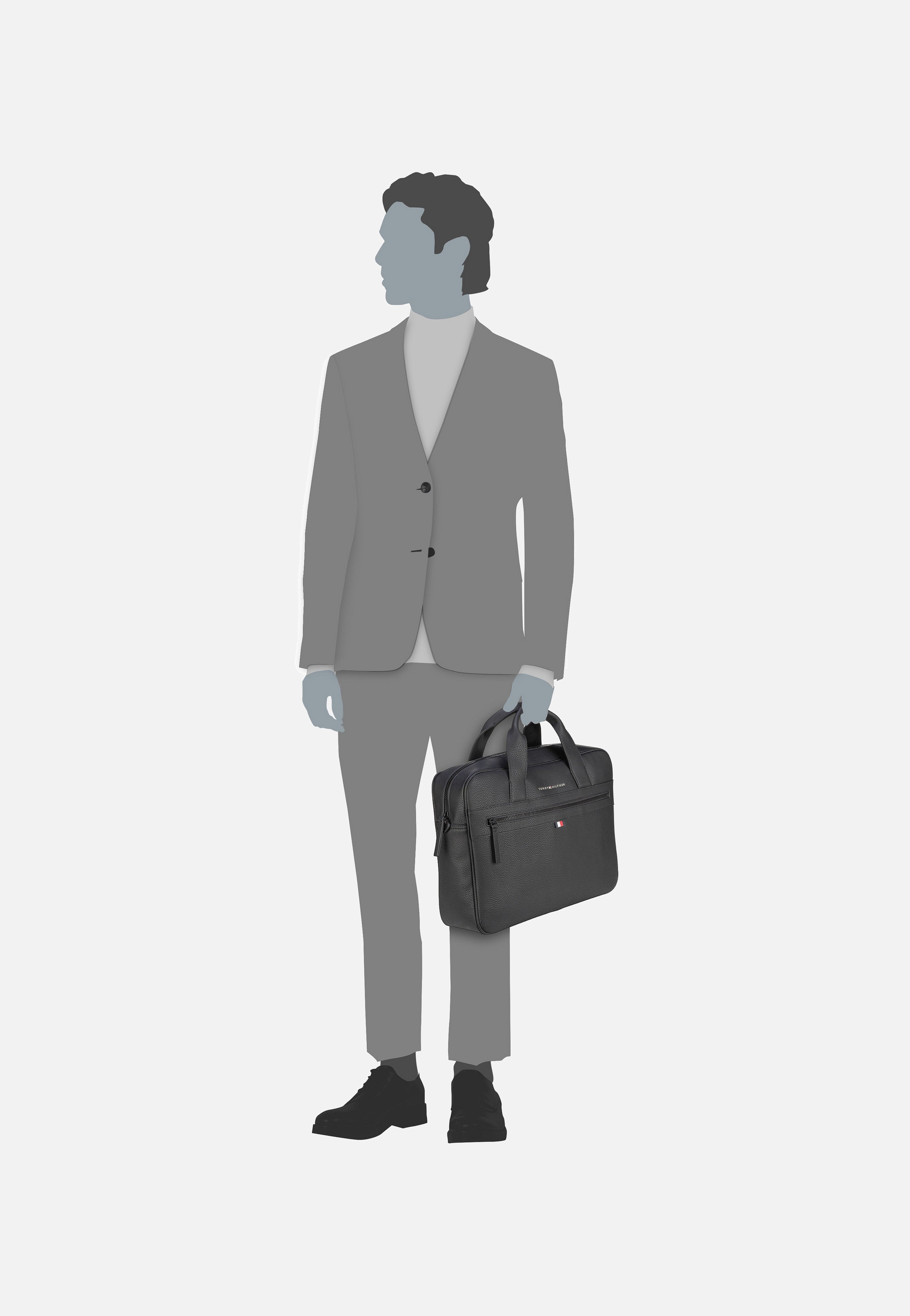Tommy Hilfiger - Essential PU Computer Bag Black - Briefcase | Men-Image