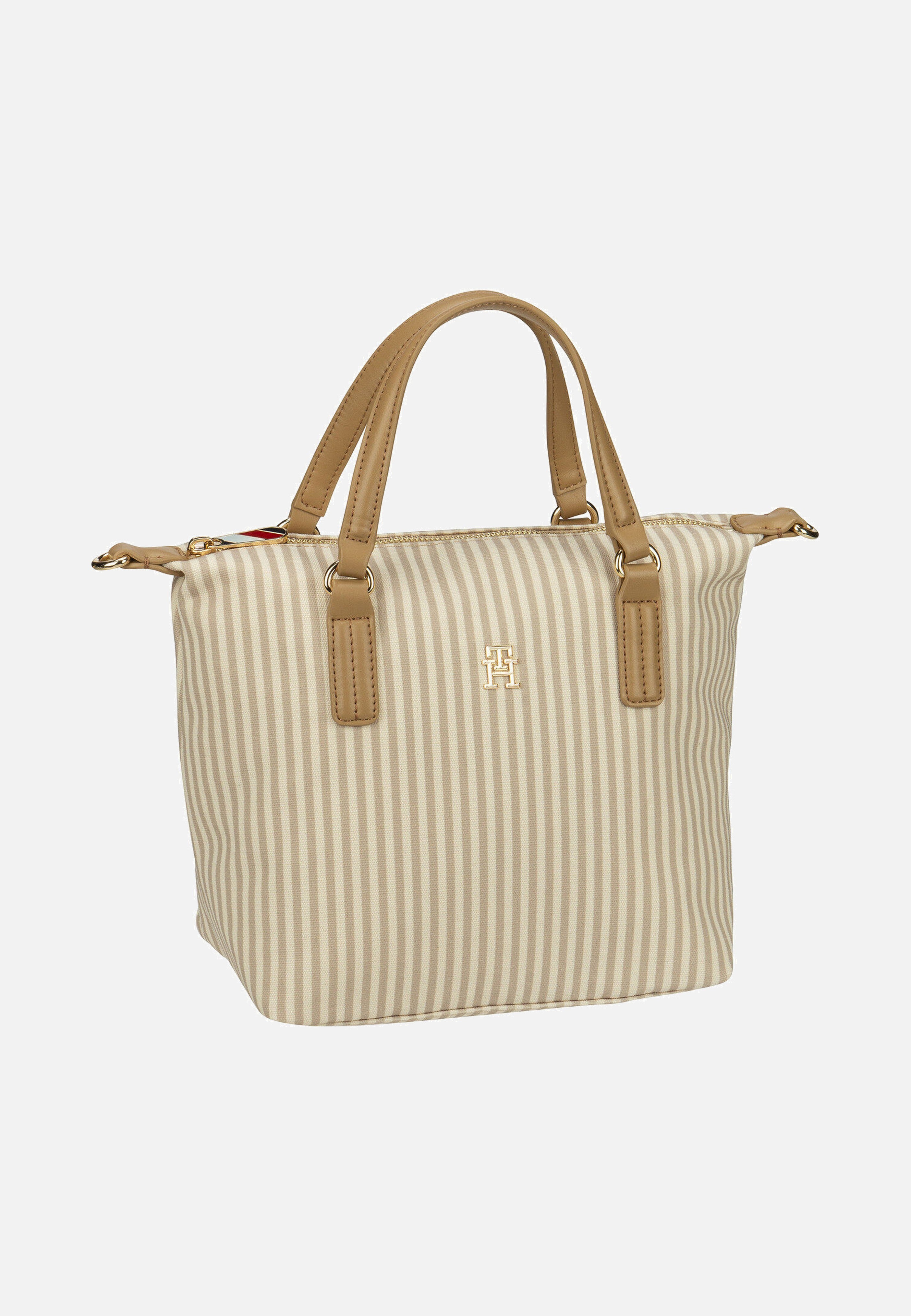 Tommy Hilfiger - Poppy Summer Small 17202 SP25 Safari Canvas Stripe - Handle Bag | Women-Image