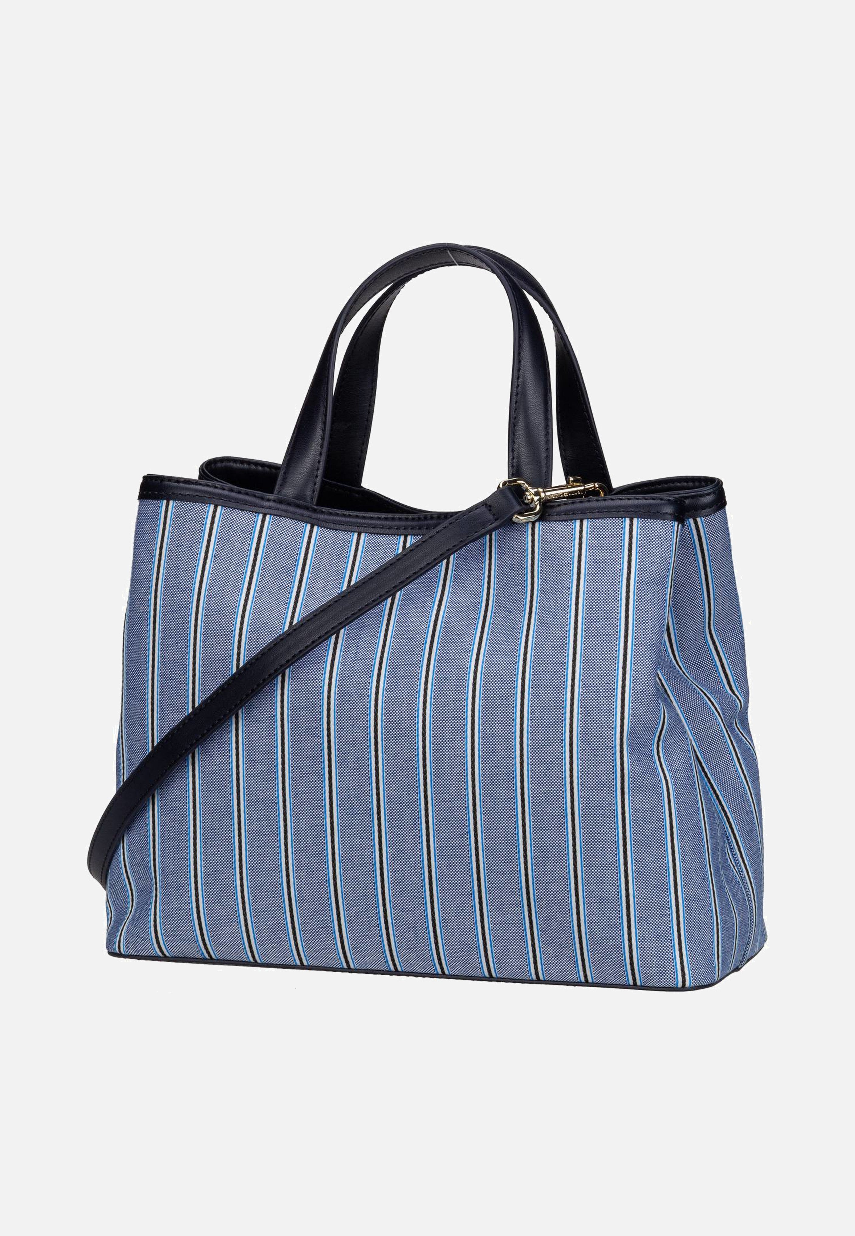 Tommy Hilfiger - TH Spring Chic Stripes SP24 Space Blue Stripes - Tote Bag | Women-Image