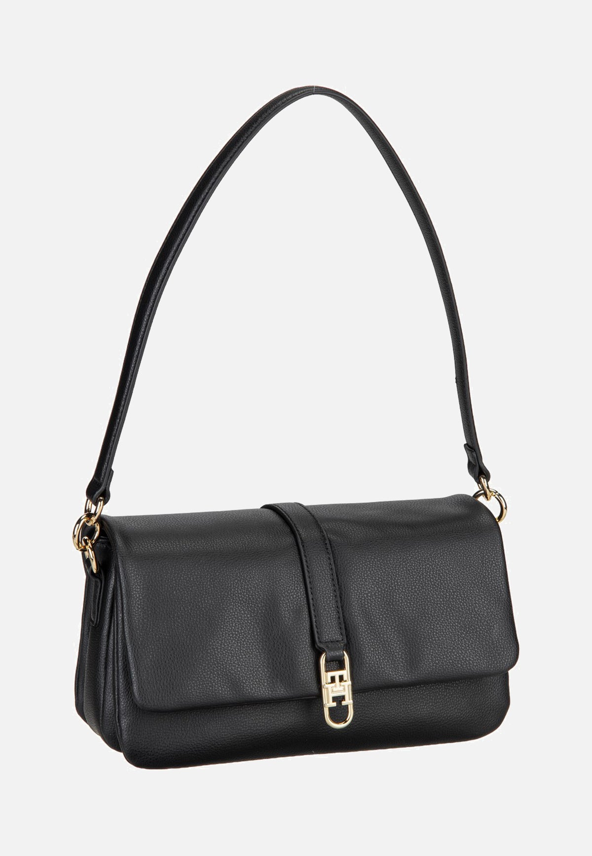 Tommy Hilfiger TH Libre Conv Flap Crossover Black Crossbody Bag