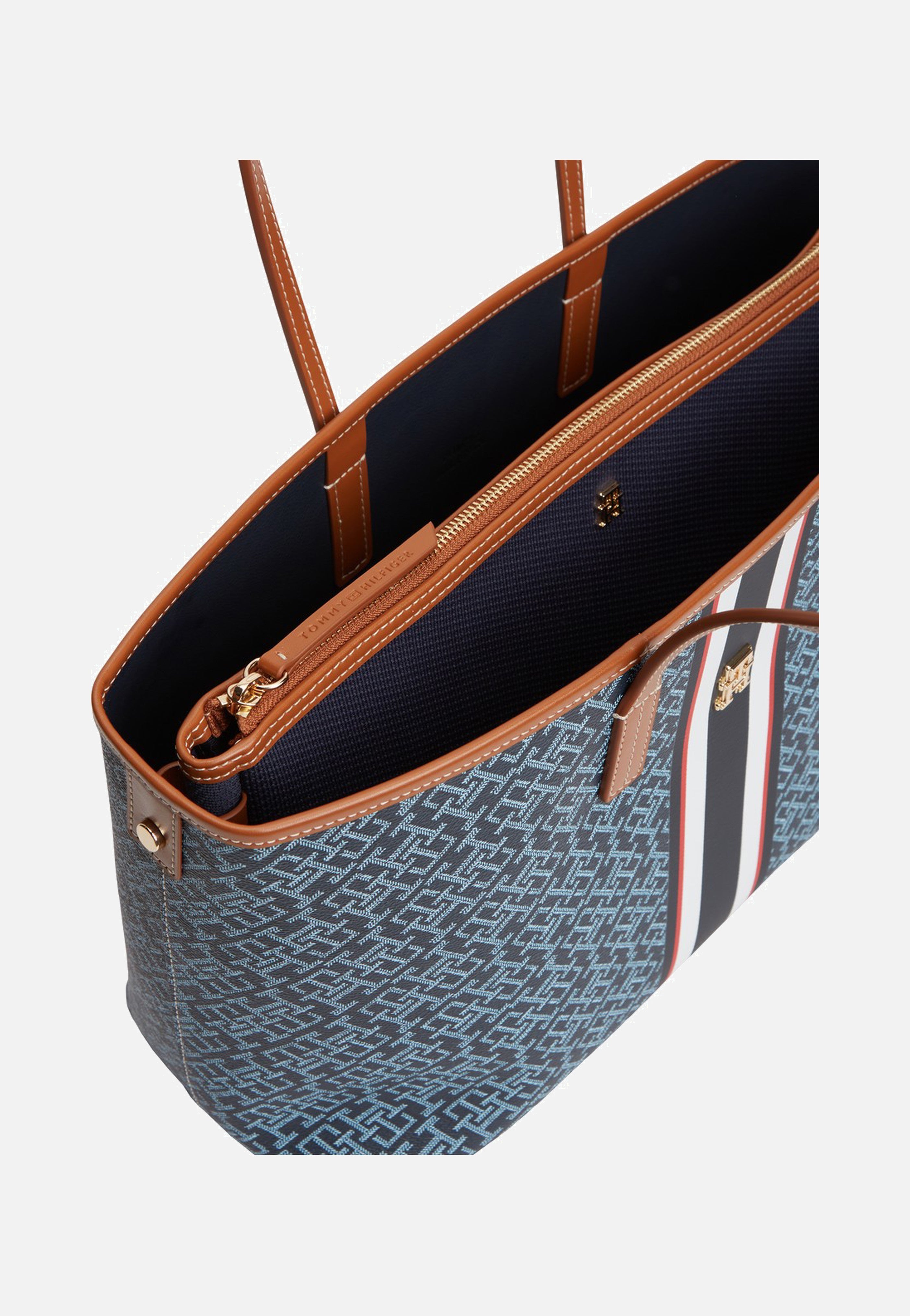 Tommy Hilfiger - TH Monoplay Tote Stripe Le Blue Mix - Shopper | Women-Image
