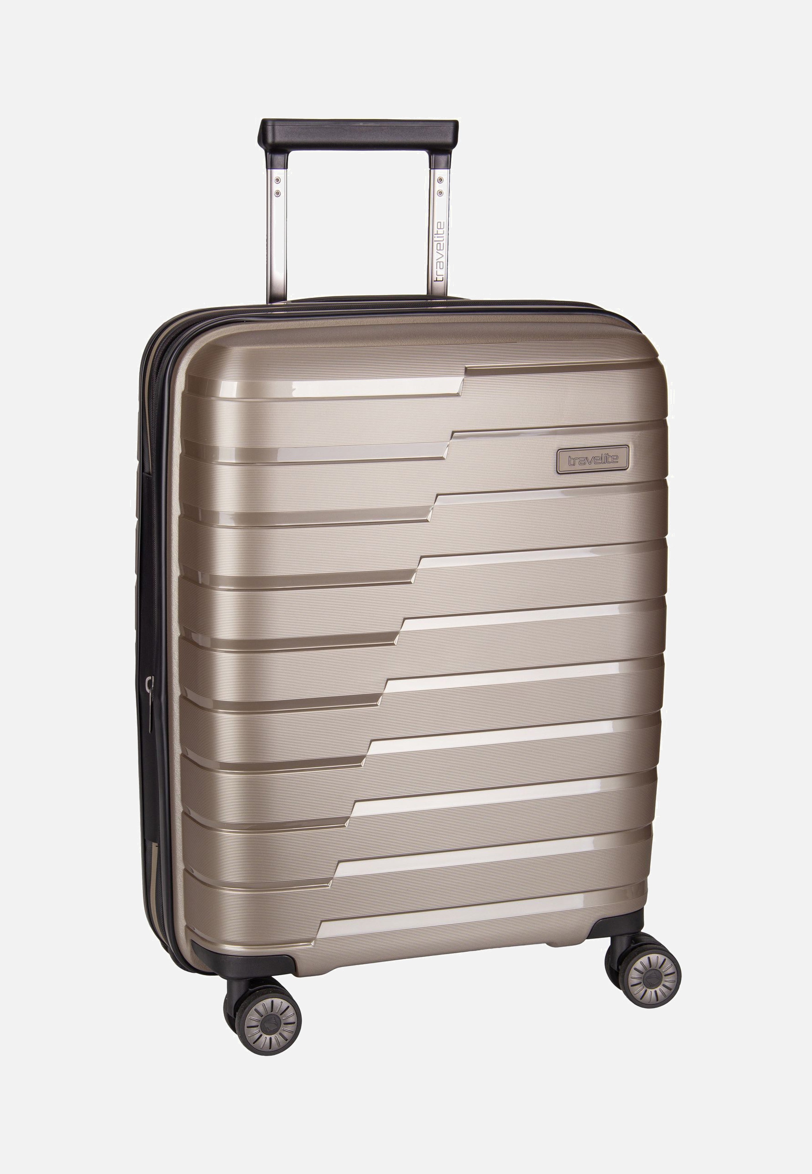 travelite Air Base 4-Rad Trolley S Exp Champagne Koffer