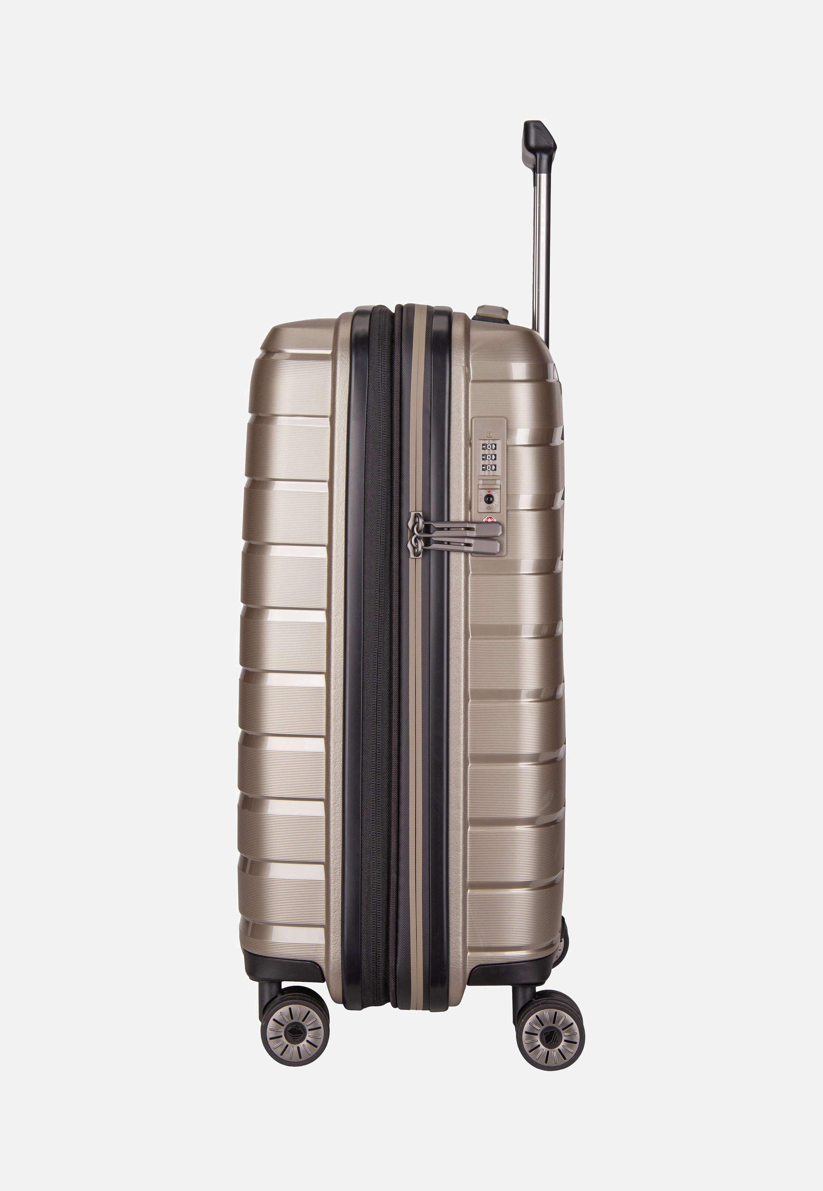 travelite Air Base 4-Rad Trolley S Exp Champagne Koffer