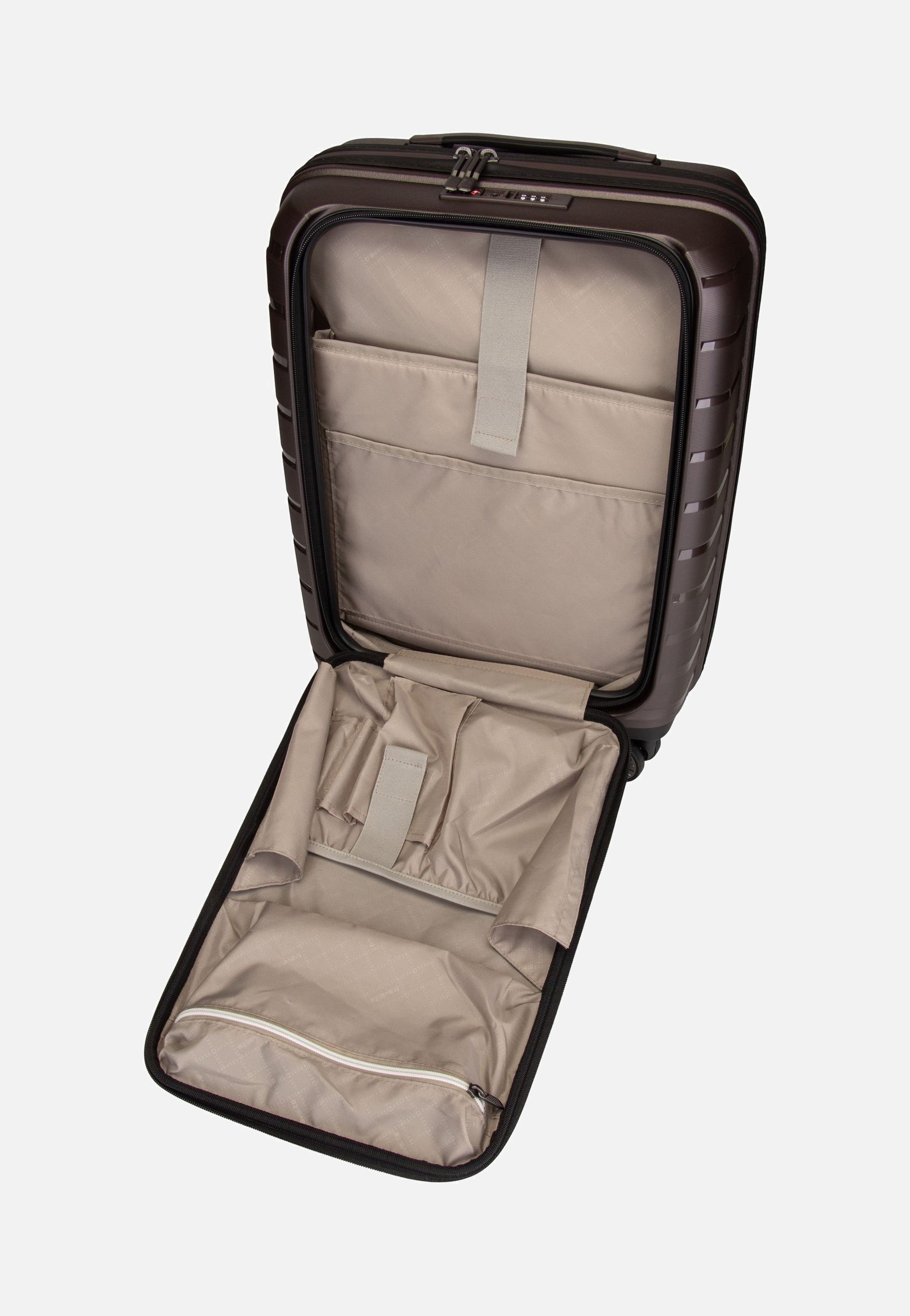 travelite - Air Base 4-Rad Trolley S Vortasche Coffee - Suitcase | Neutral-Image