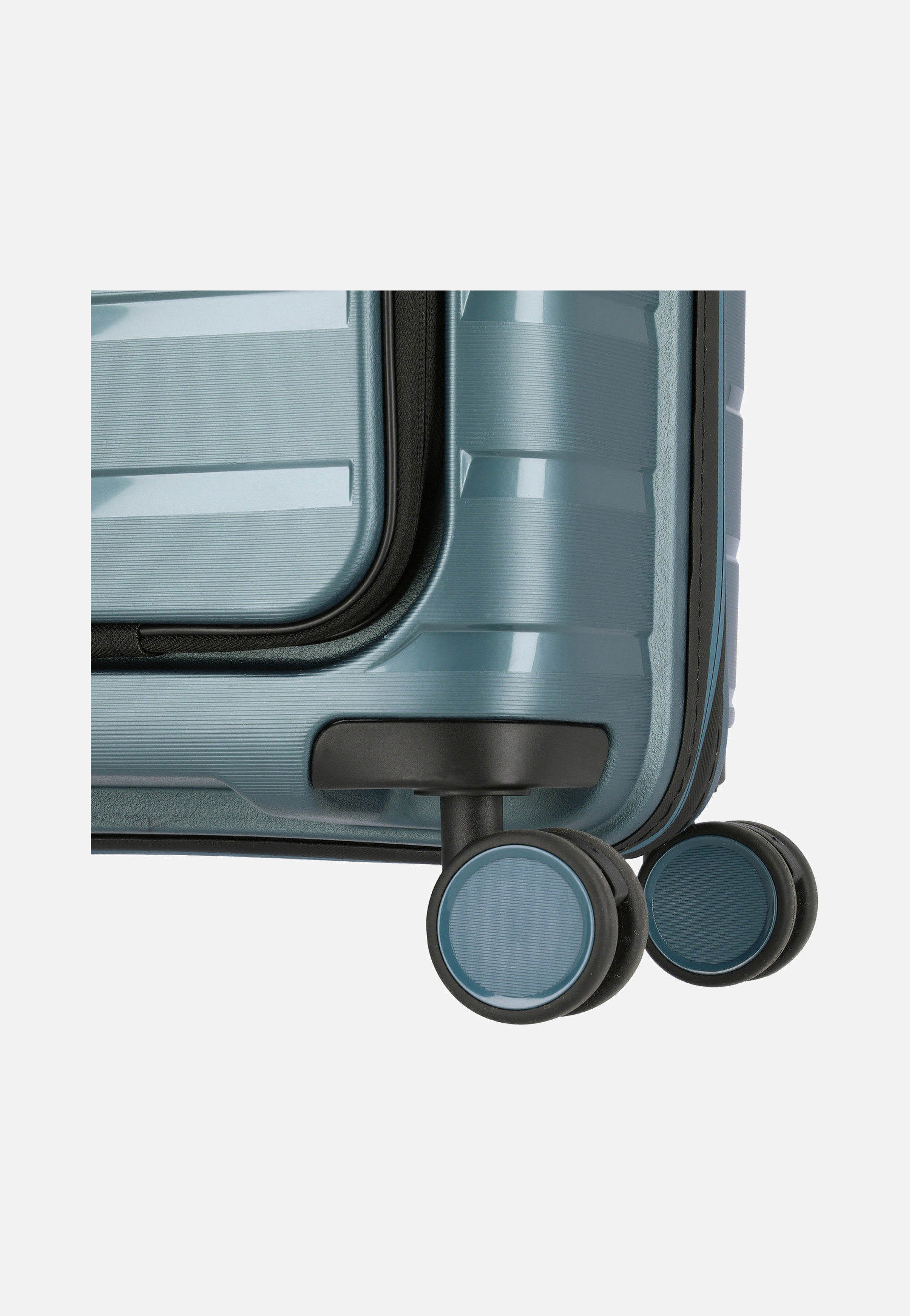 travelite - Air Base 4-Rad Trolley S Vortasche Eisblau - Suitcase | Neutral-Image