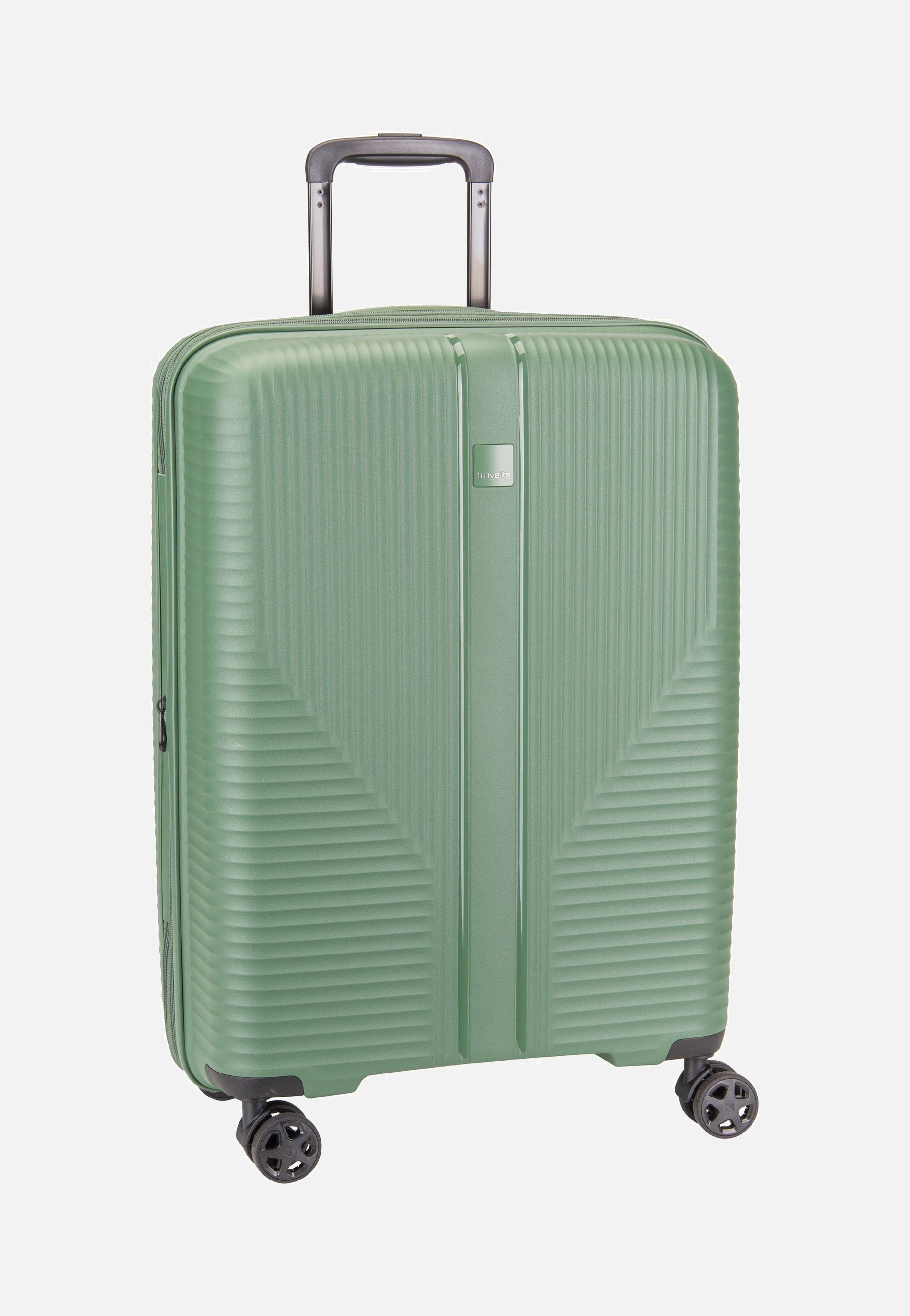 travelite - Air Stripe Trolley 4w M exp. Green - Suitcase | Neutral-Image
