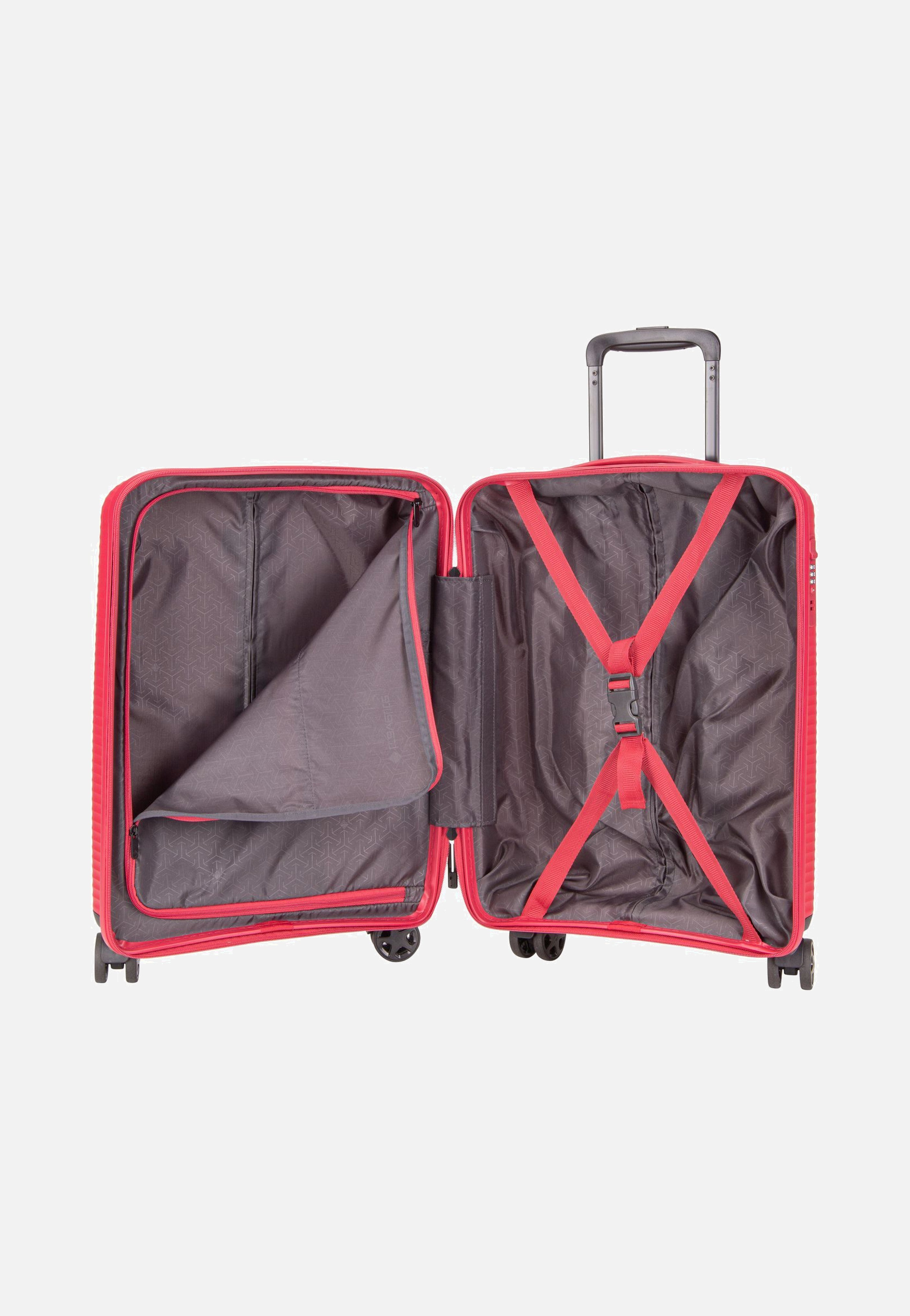 travelite Air Stripe Trolley 4w S Red Koffer
