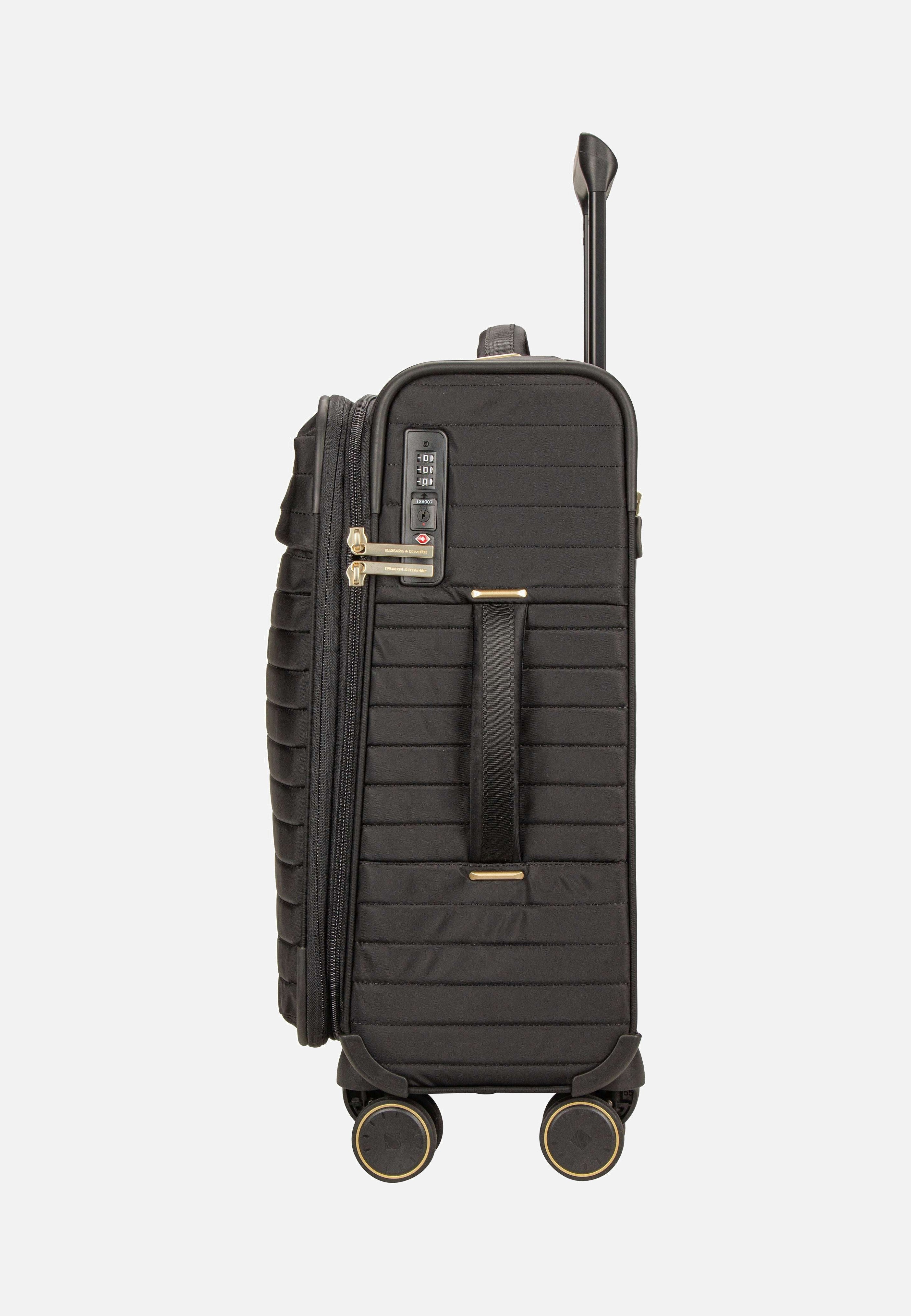 travelite - Barbara Stepp 4W Trolley S Exp Black - Suitcase | Women-Image